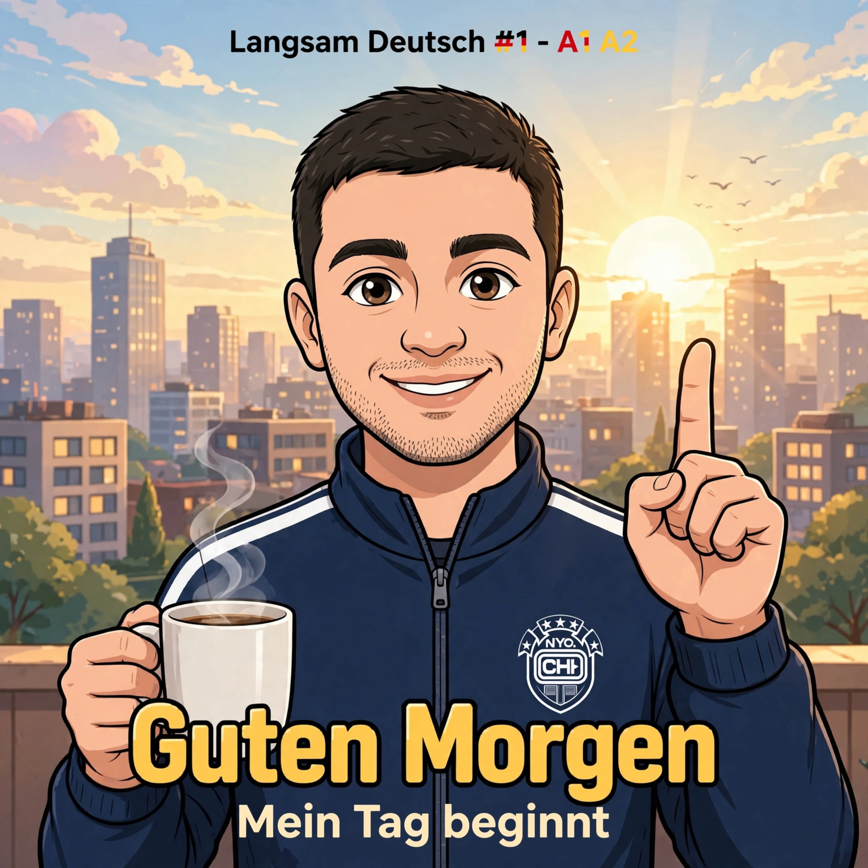 Guten Morgen – Mein Tag beginnt | Deutsch lernen A1 A2 B1 | Langsam Deutsch #1