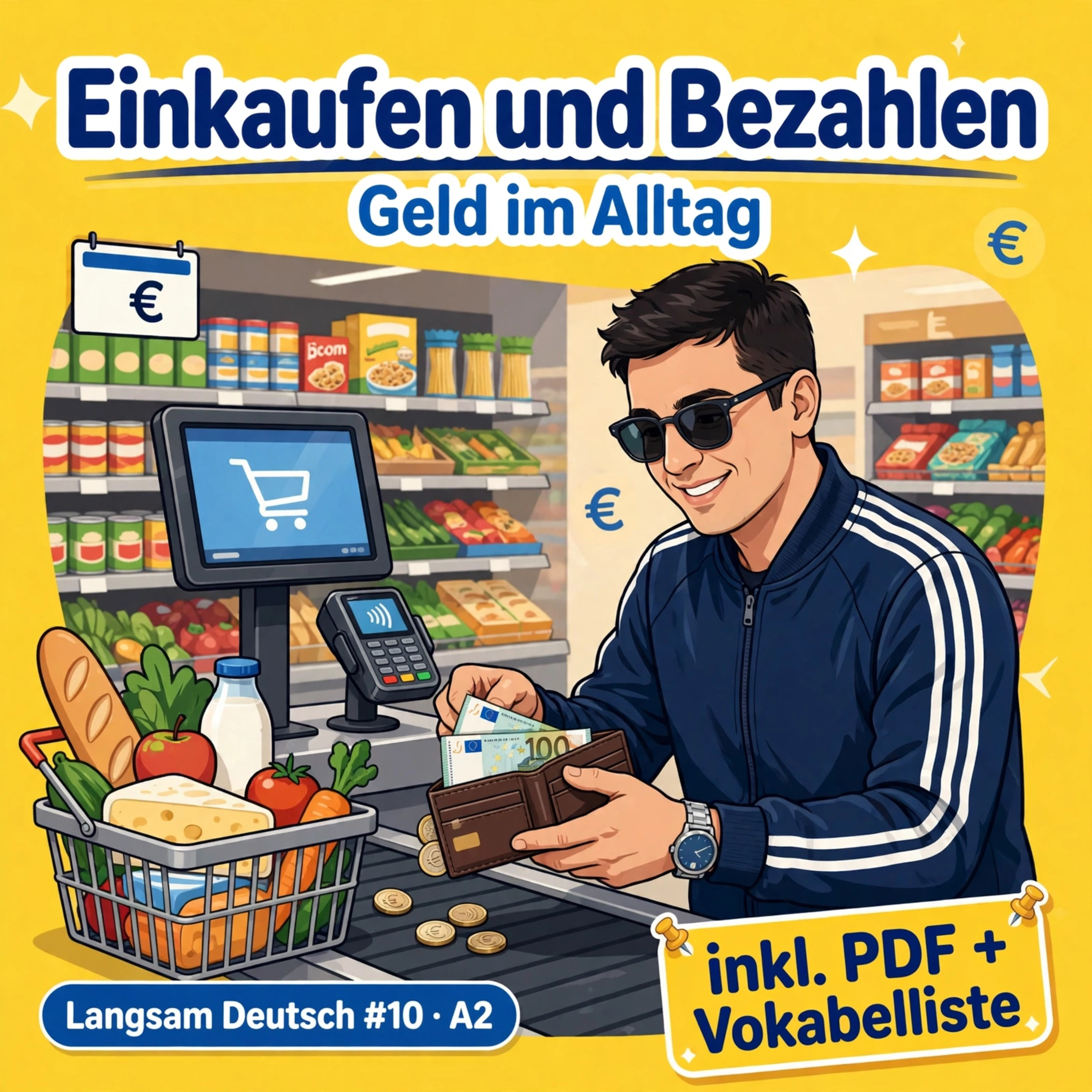 Einkaufen und Bezahlen – Geld im Alltag | Deutsch lernen A2/B1