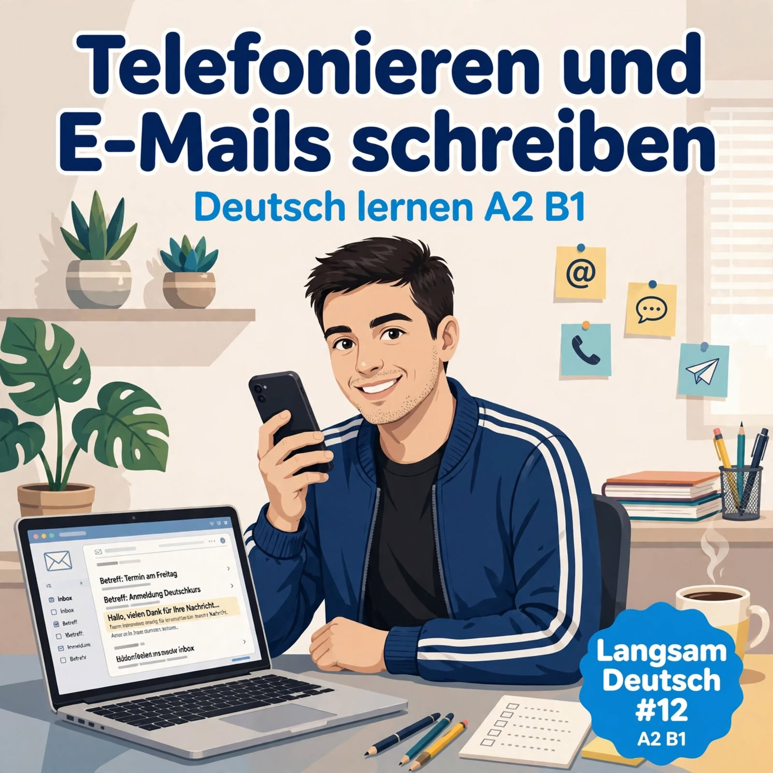 Telefonieren und E-Mails schreiben | Deutsch lernen A2/B1