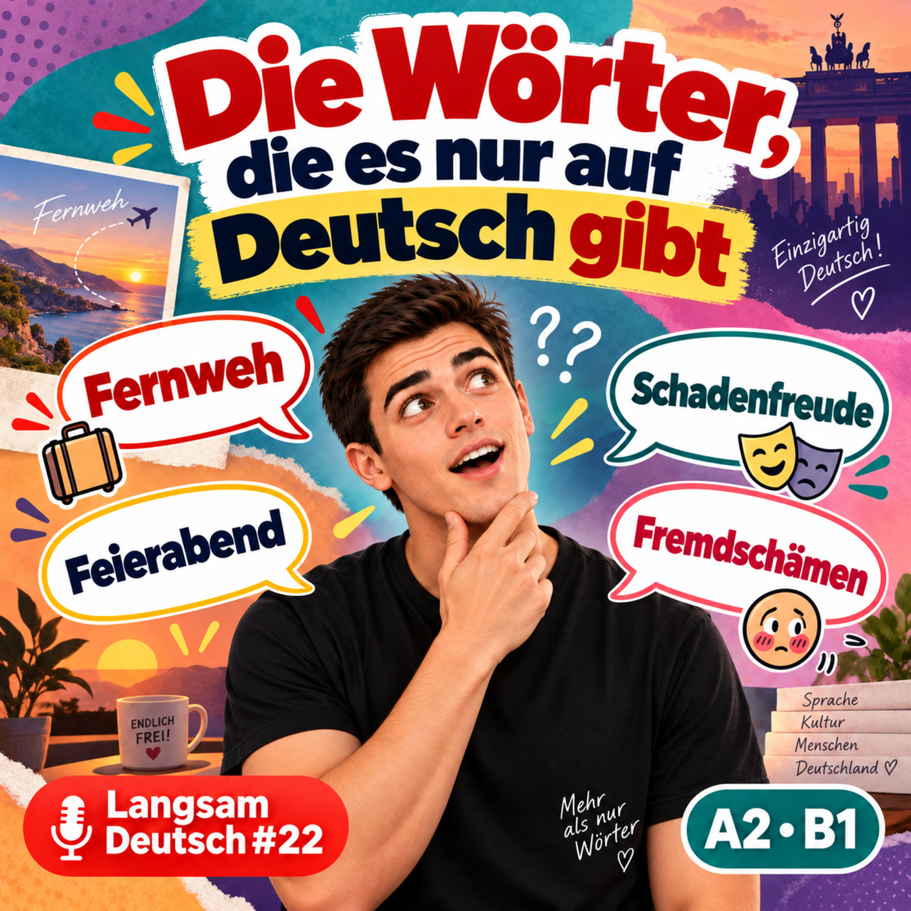 Die Wörter, die es nur auf Deutsch gibt | Deutsch lernen A2/B1