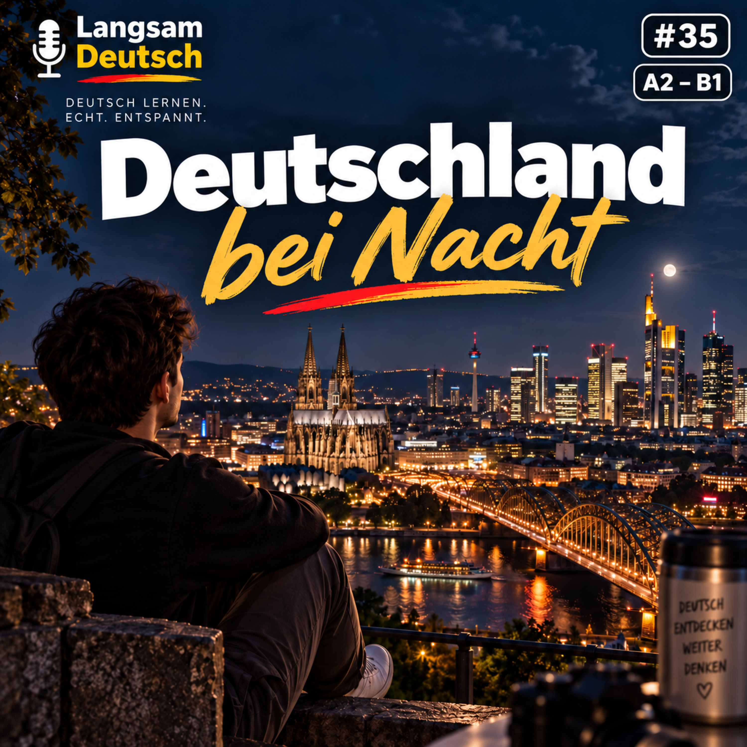 Deutschland bei Nacht | Deutsch lernen A2/B1