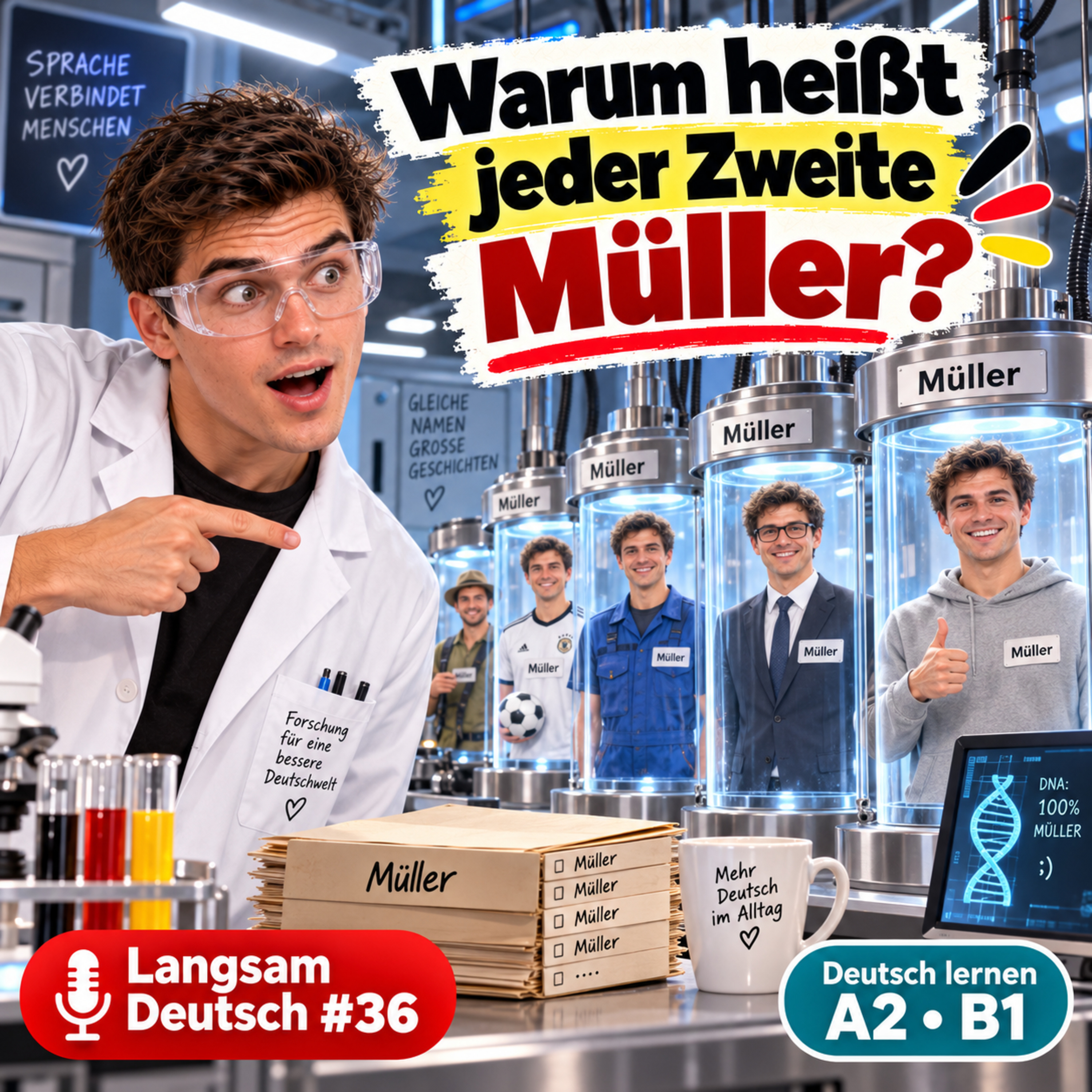 Warum heißt jeder Zweite Müller? | Deutsch lernen A2/B1