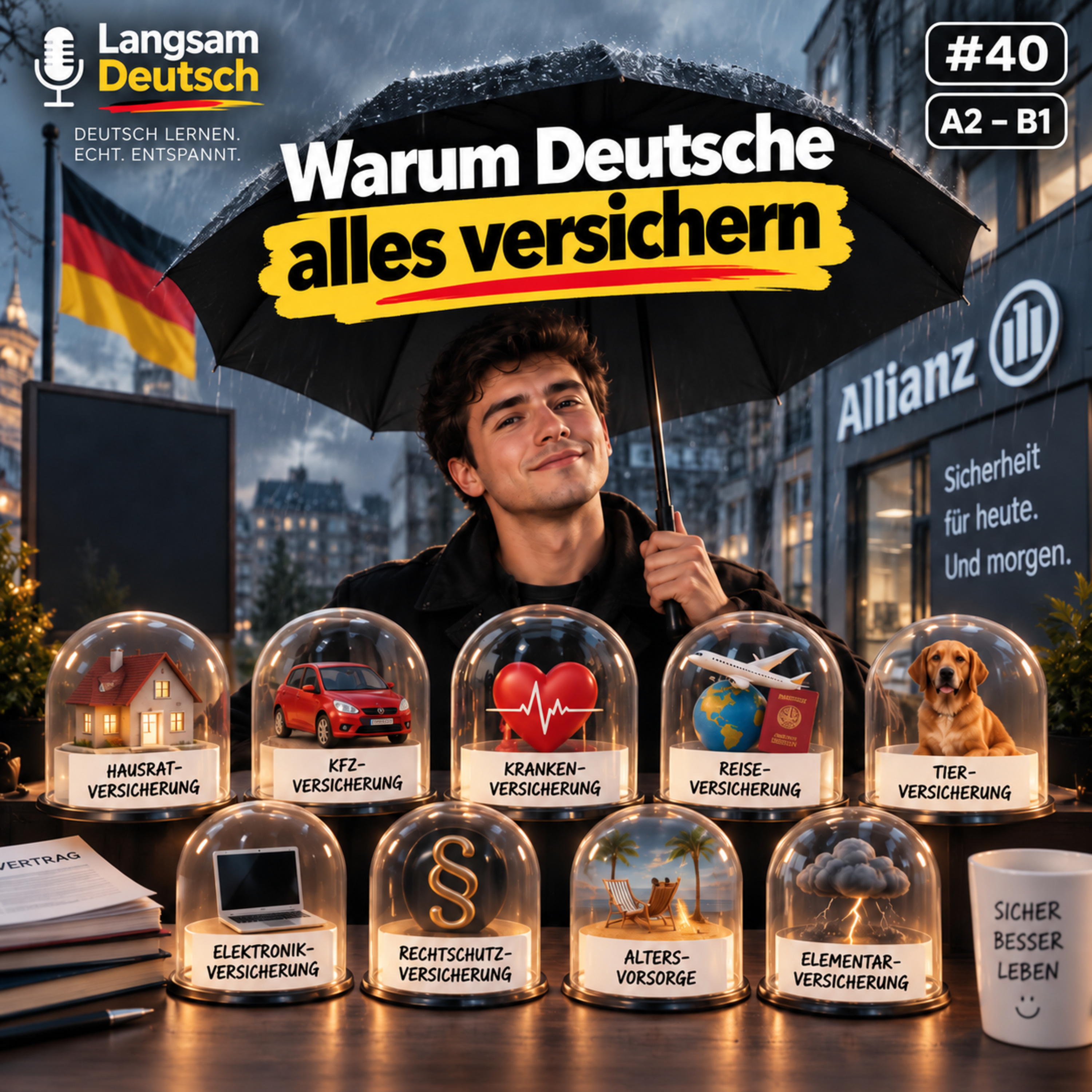 Warum Deutsche alles versichern | Deutsch lernen A2/B1