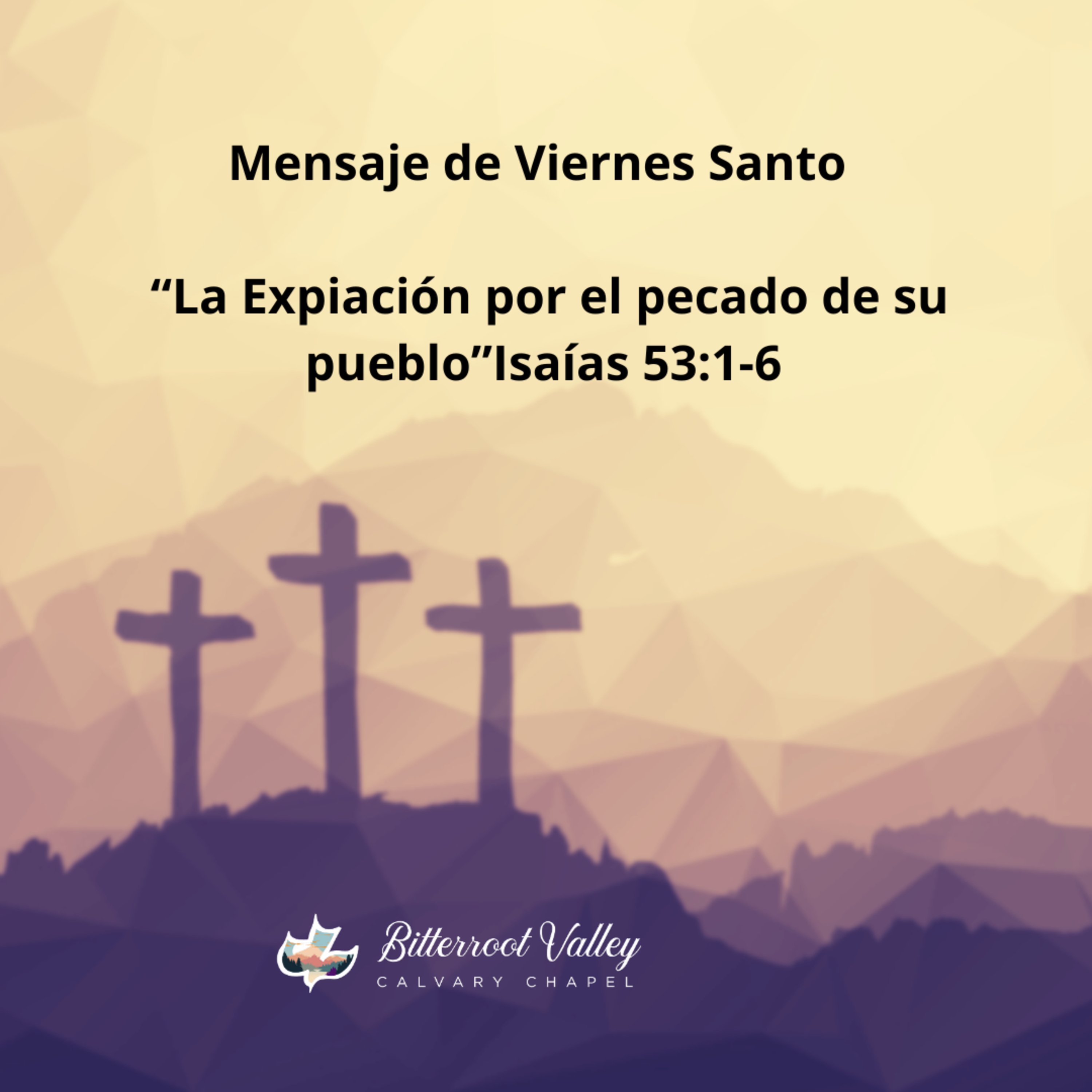Mensaje especial de Viernes Santo de la crucifixión y muerte de Nuestro Señor y Salvador Jesucristo. episode artwork
