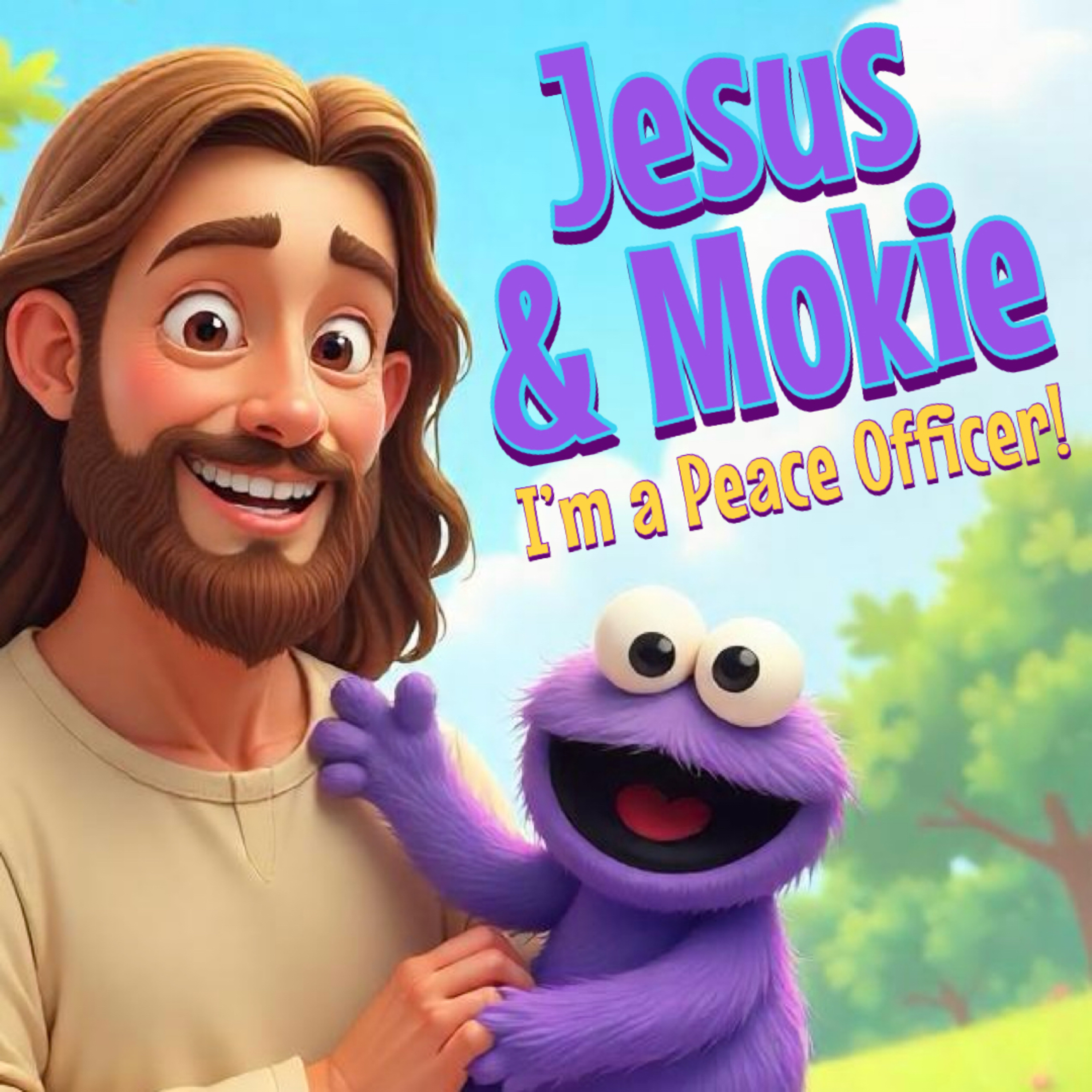 Jesus and Mokie in "I'm A Peace Officer!"