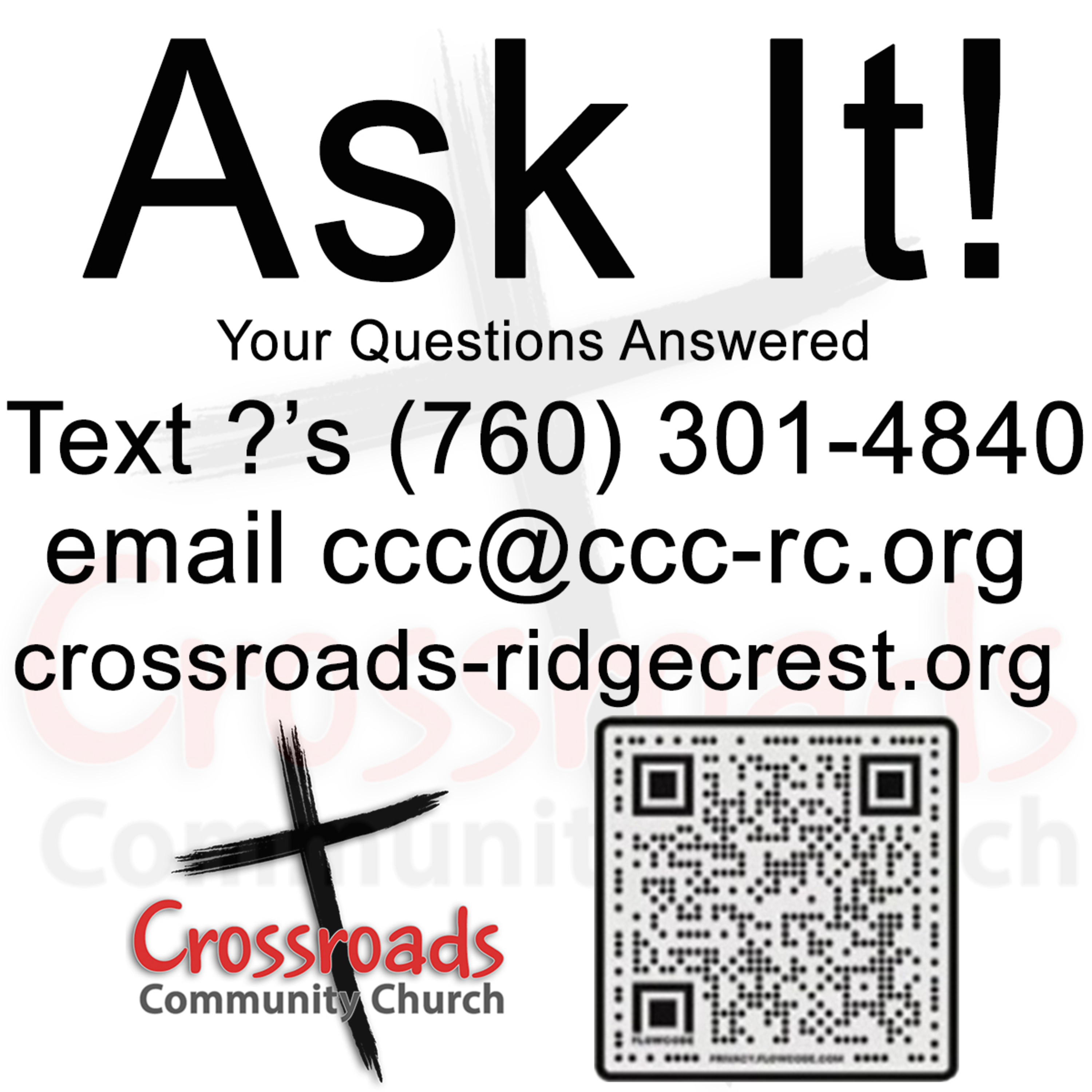 Crossroads Community Church Ridgecrest, CA