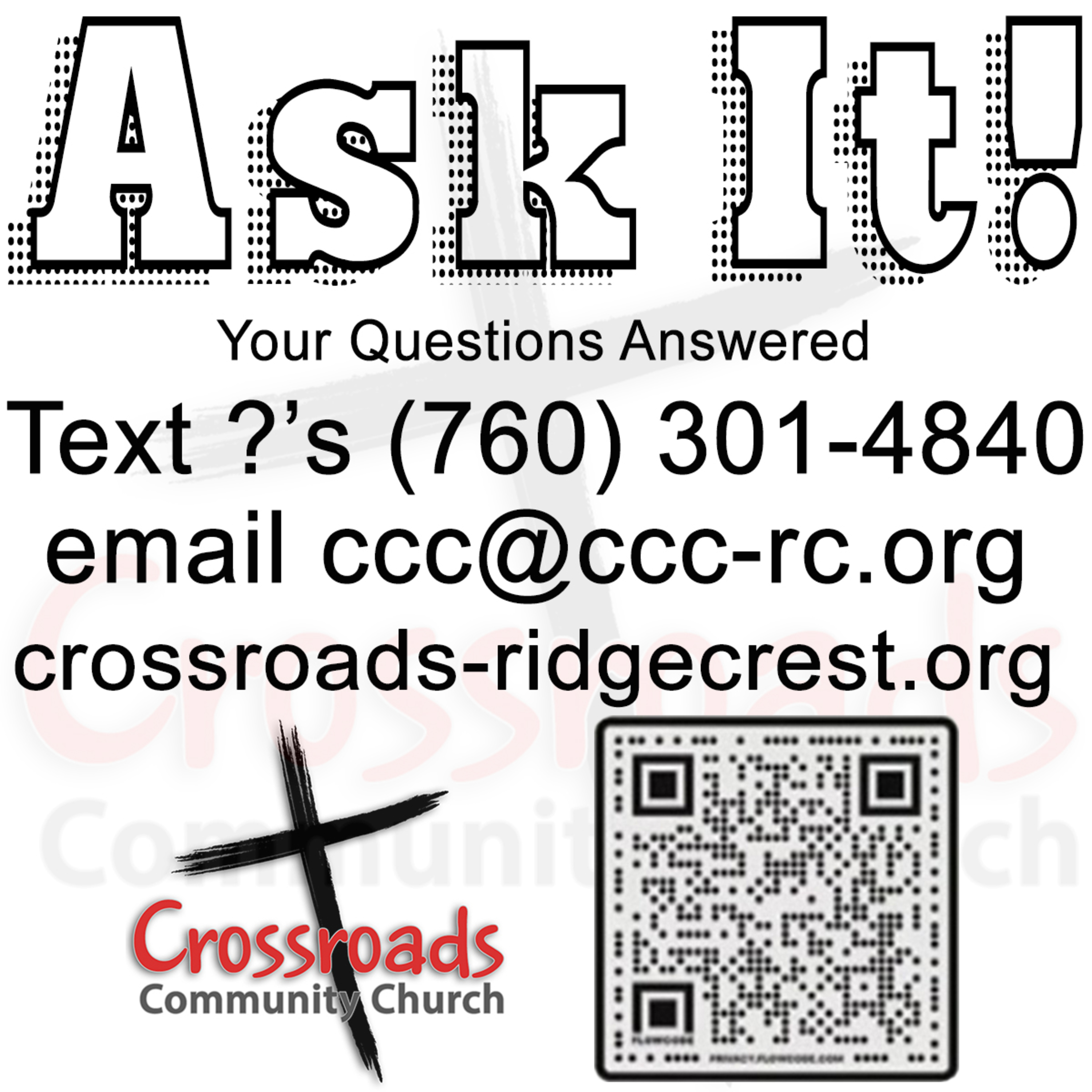 Ask It Your Questions Answered Saturday Mar 30, 2024 with Bill Corley and Dionne Salmonds episode artwork