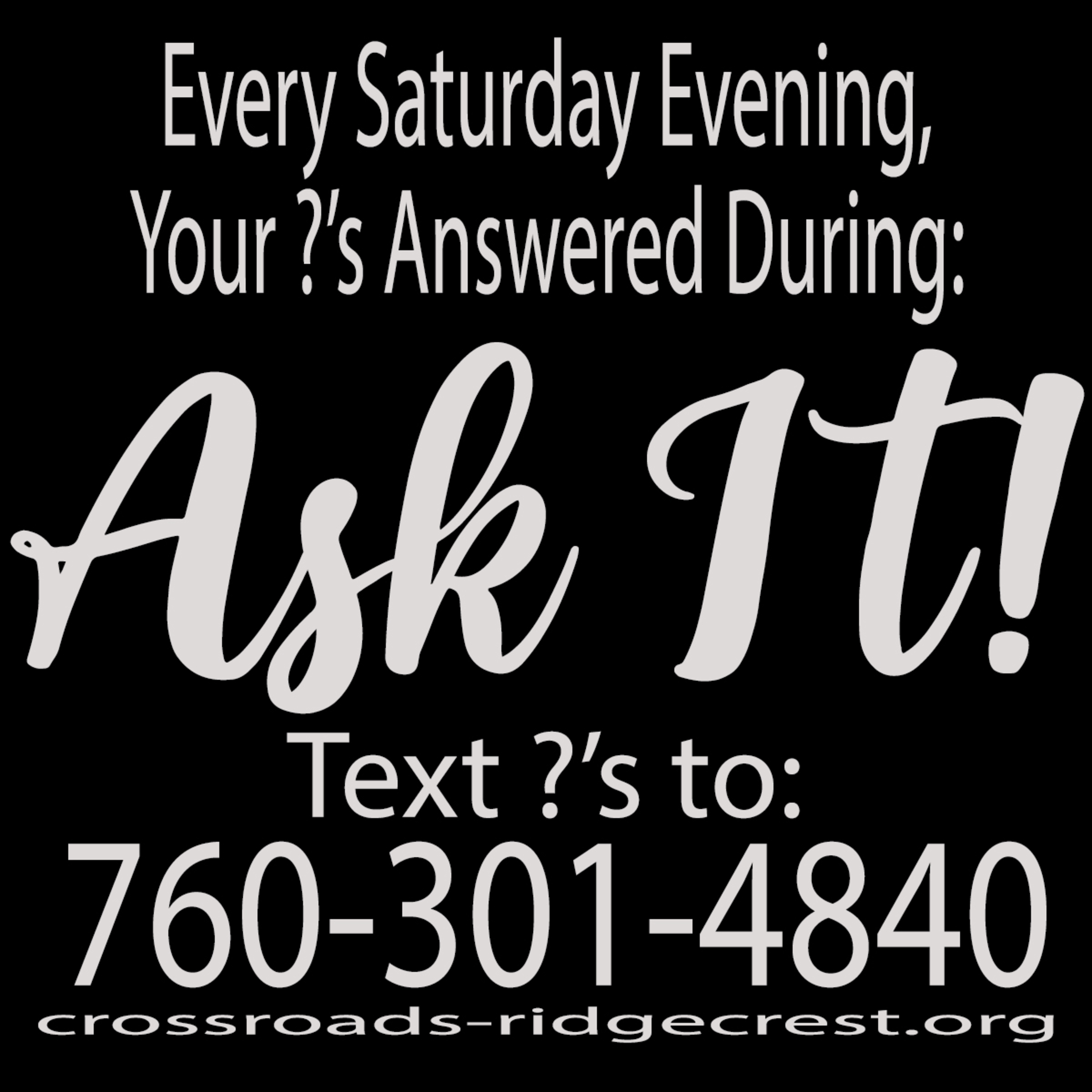 Ask It Your Questions Answered Saturday Mar 22, 2025 with Bill Corley and Dionne Salmonds episode artwork