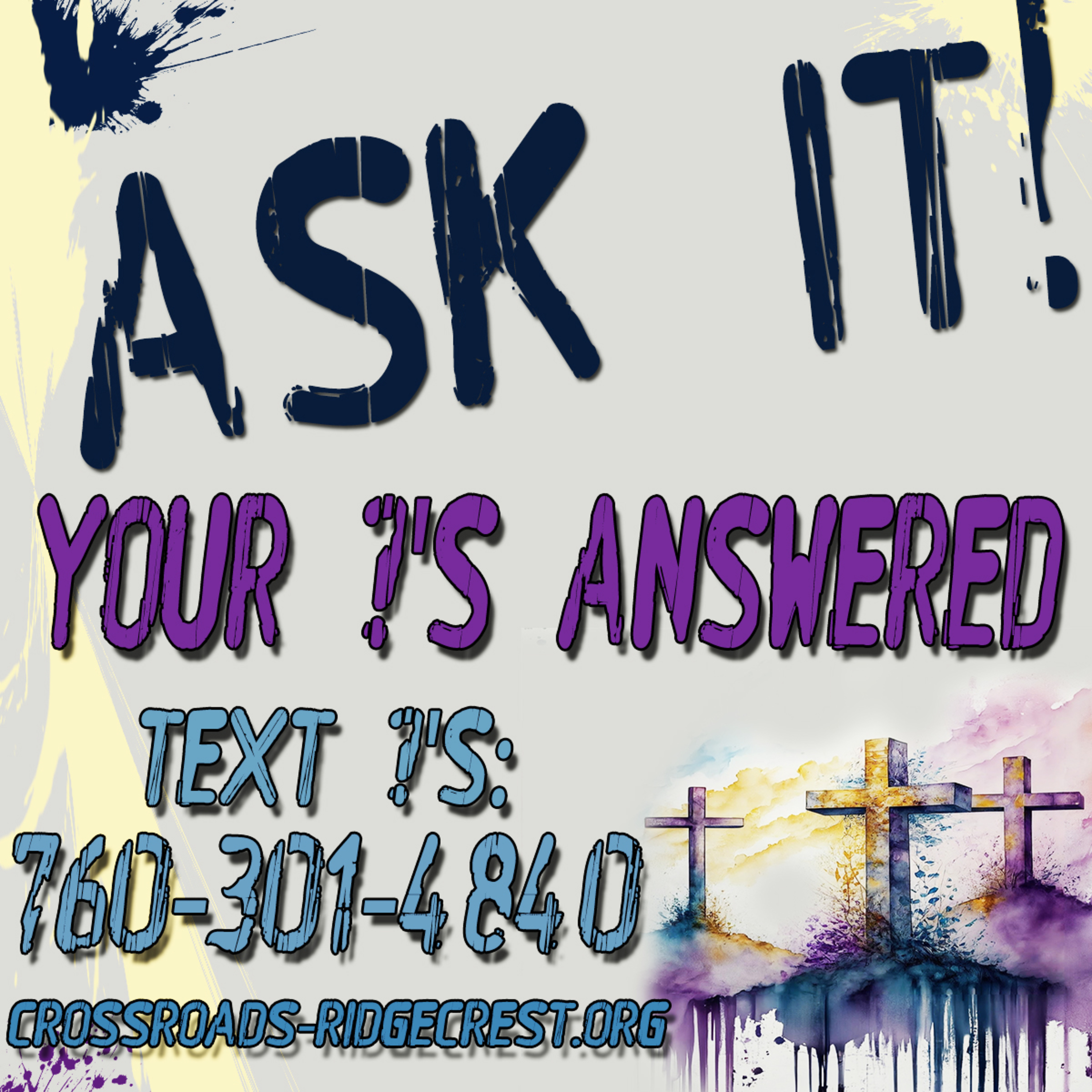 Ask It Your Questions Answered Saturday May 3, 2025 with Bill Corley and Dionne Salmonds episode artwork