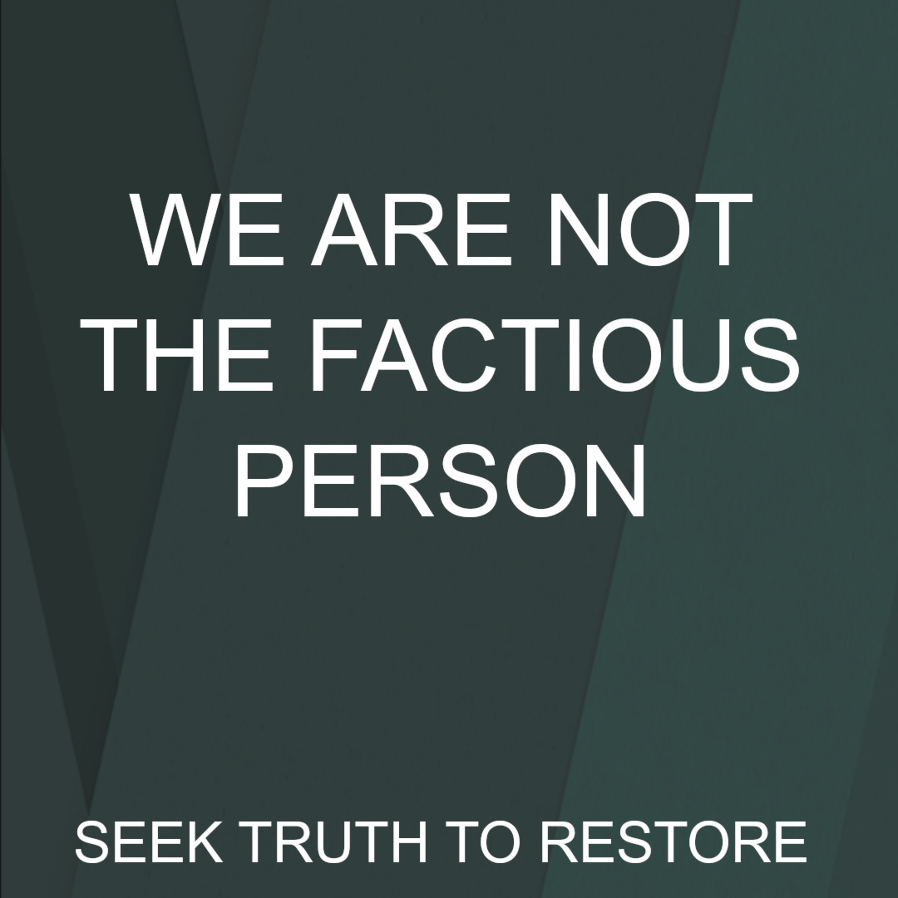 Episode 1-We are NOT the Factious Person episode artwork