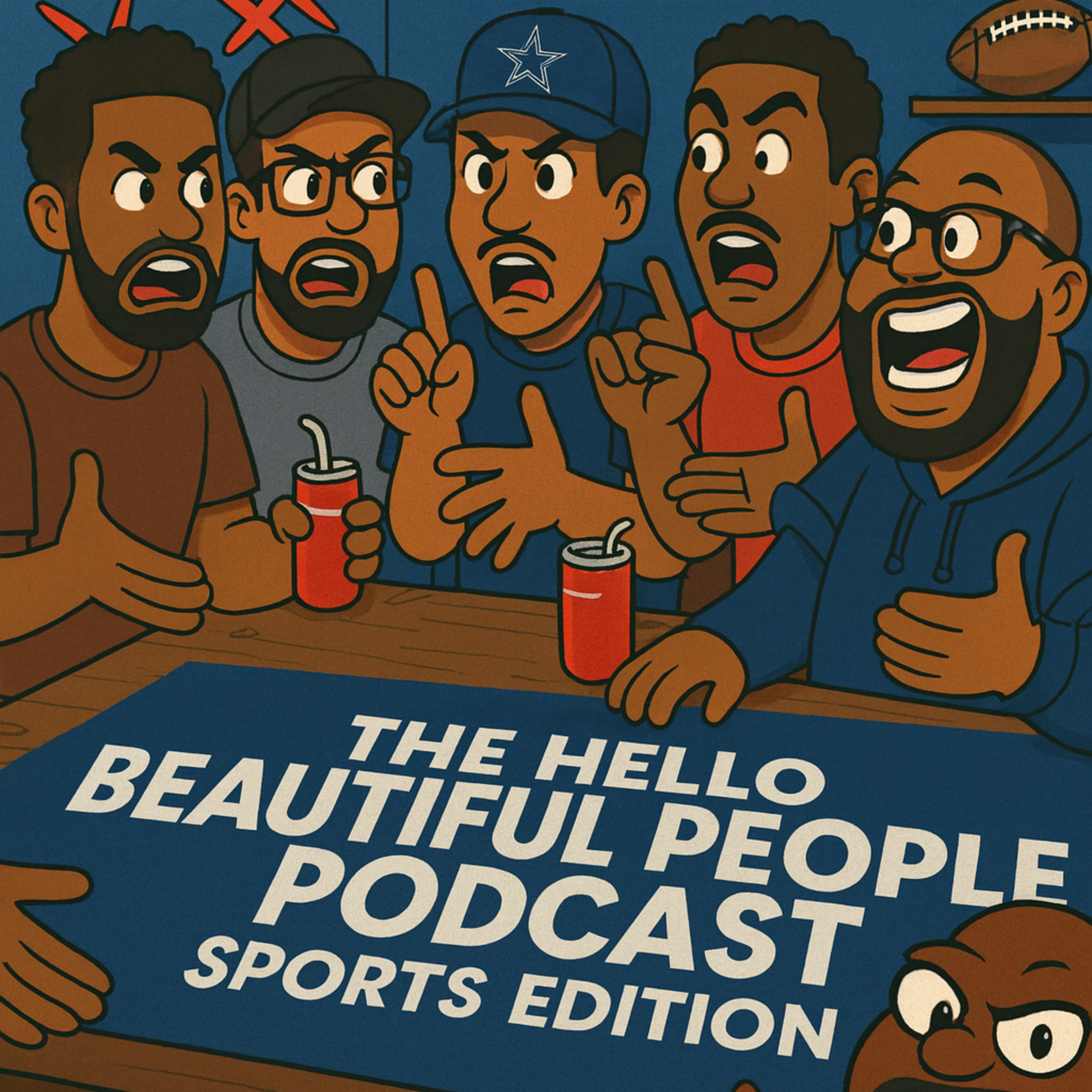 Black Men Yelling About Sports 