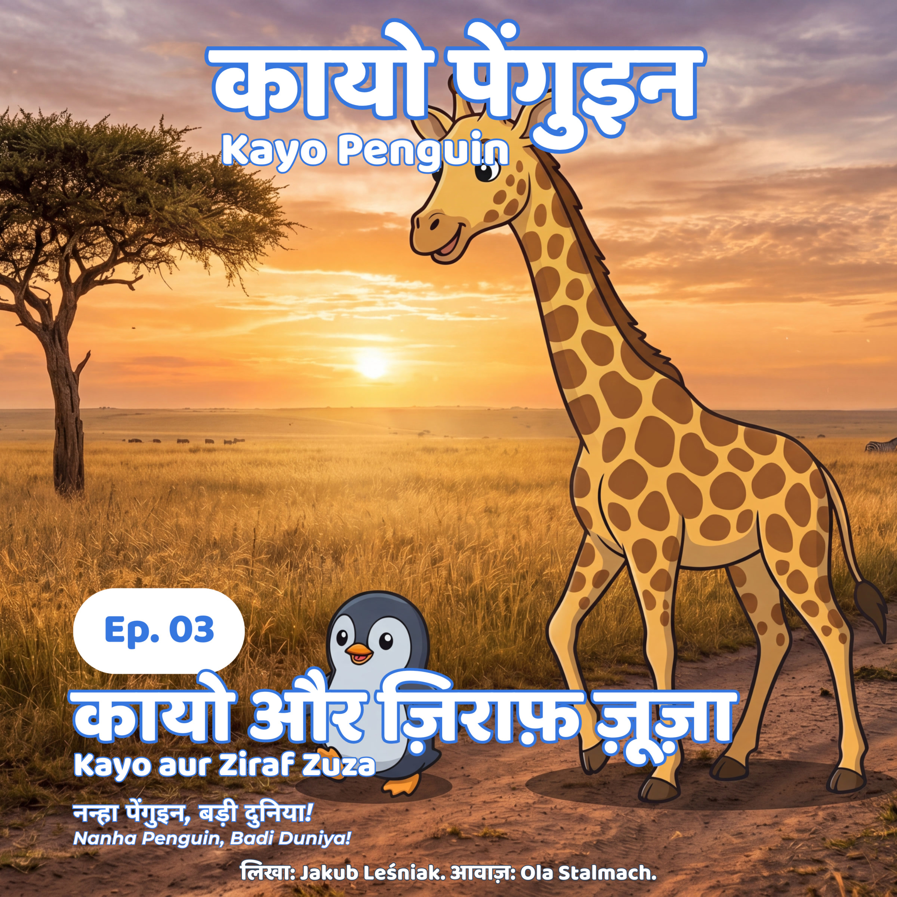 ऐपिसोड 3: कायो और ज़िराफ़ ज़ूज़ा 🦒 बच्चों के लिए एक शांत कहानी (2 से 7 साल) episode artwork