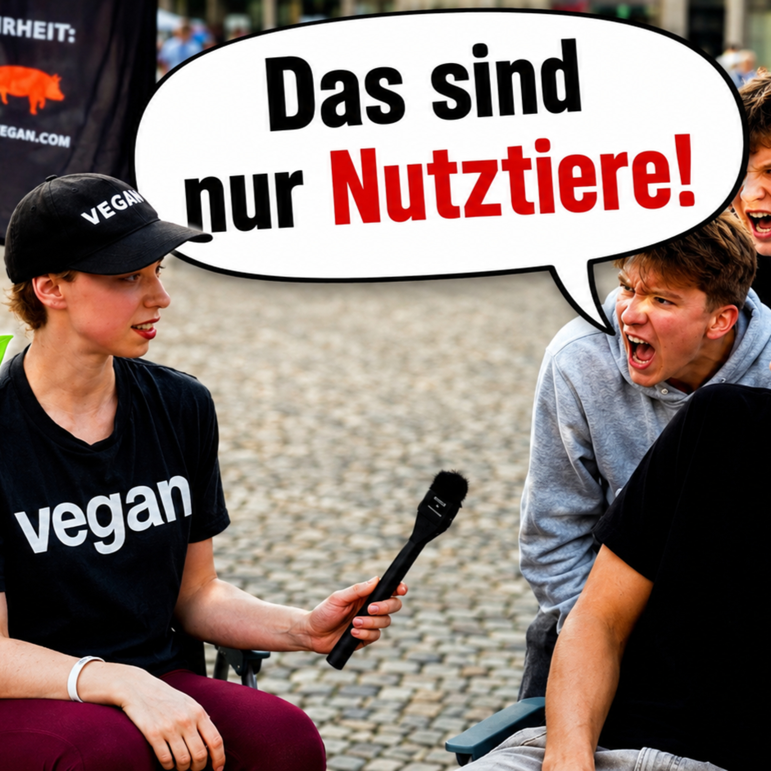 Freche Jungs versuchen VEGANERIN Hops zu nehmen 😳 (Klappt nicht 🤪)
