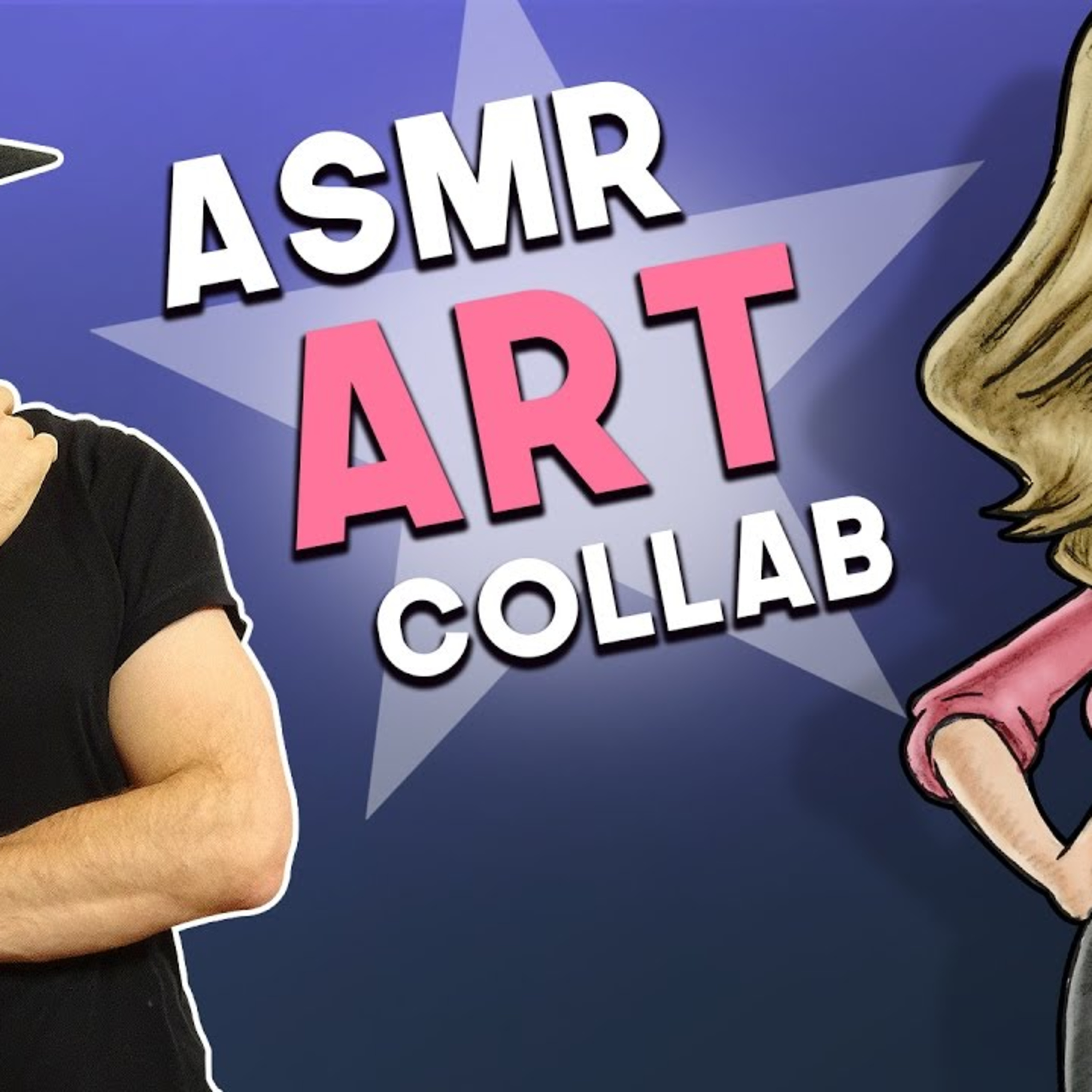 ASMR ART feat. Karuna Satori ASMR | Whispering & Drawing Sounds