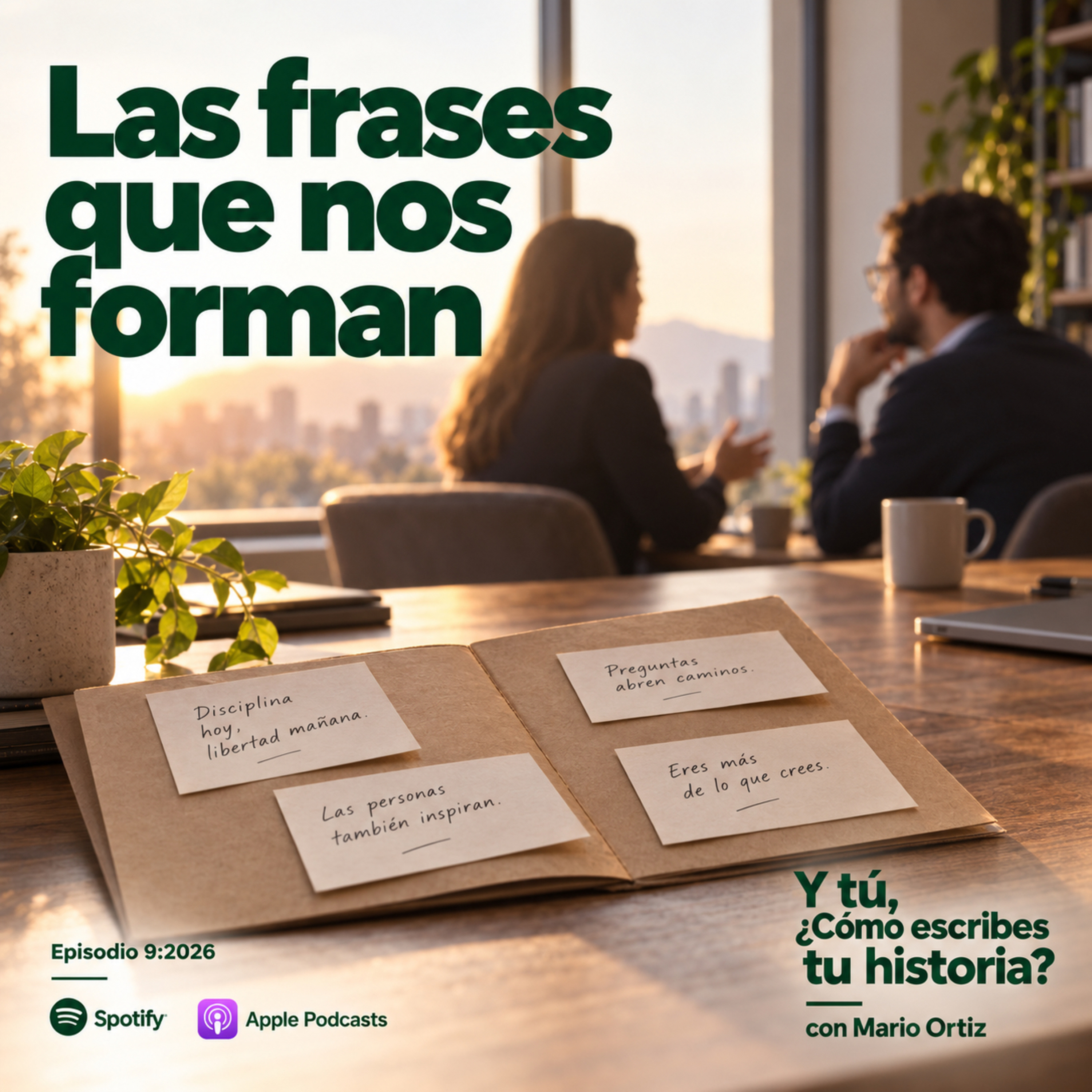Portada de Y tú, ¿cómo escribes tu historia? con Mario Ortiz