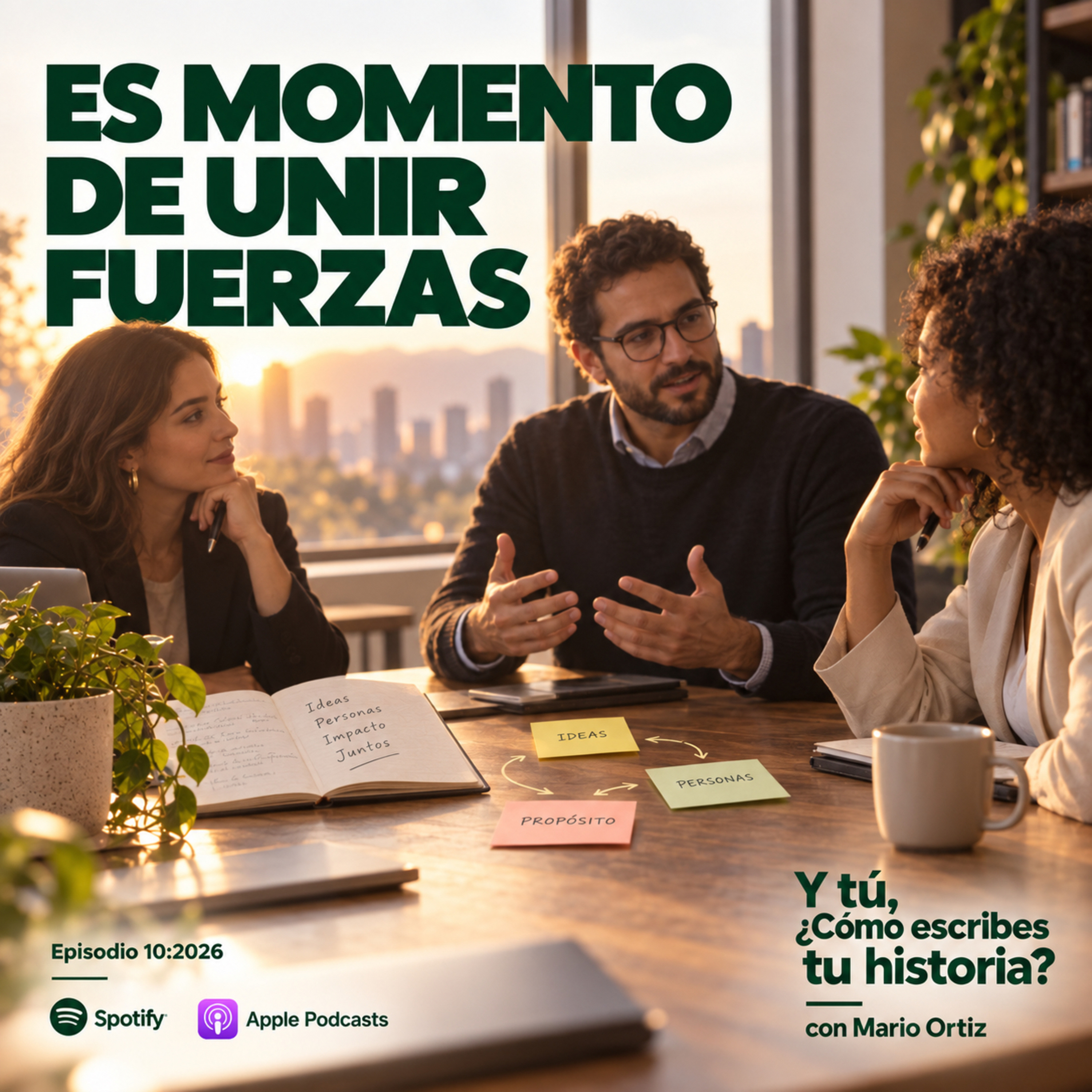 Portada de Y tú, ¿cómo escribes tu historia? con Mario Ortiz
