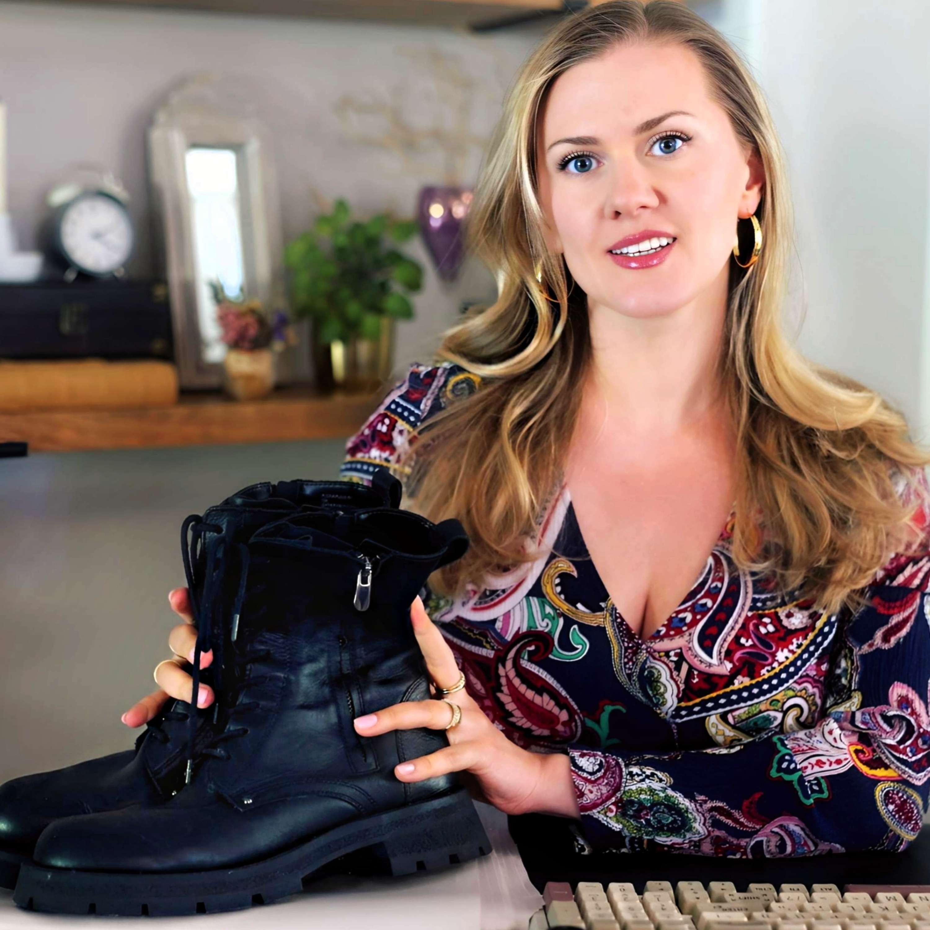 ASMR thrift store checkout • wrapping your vintage finds episode artwork