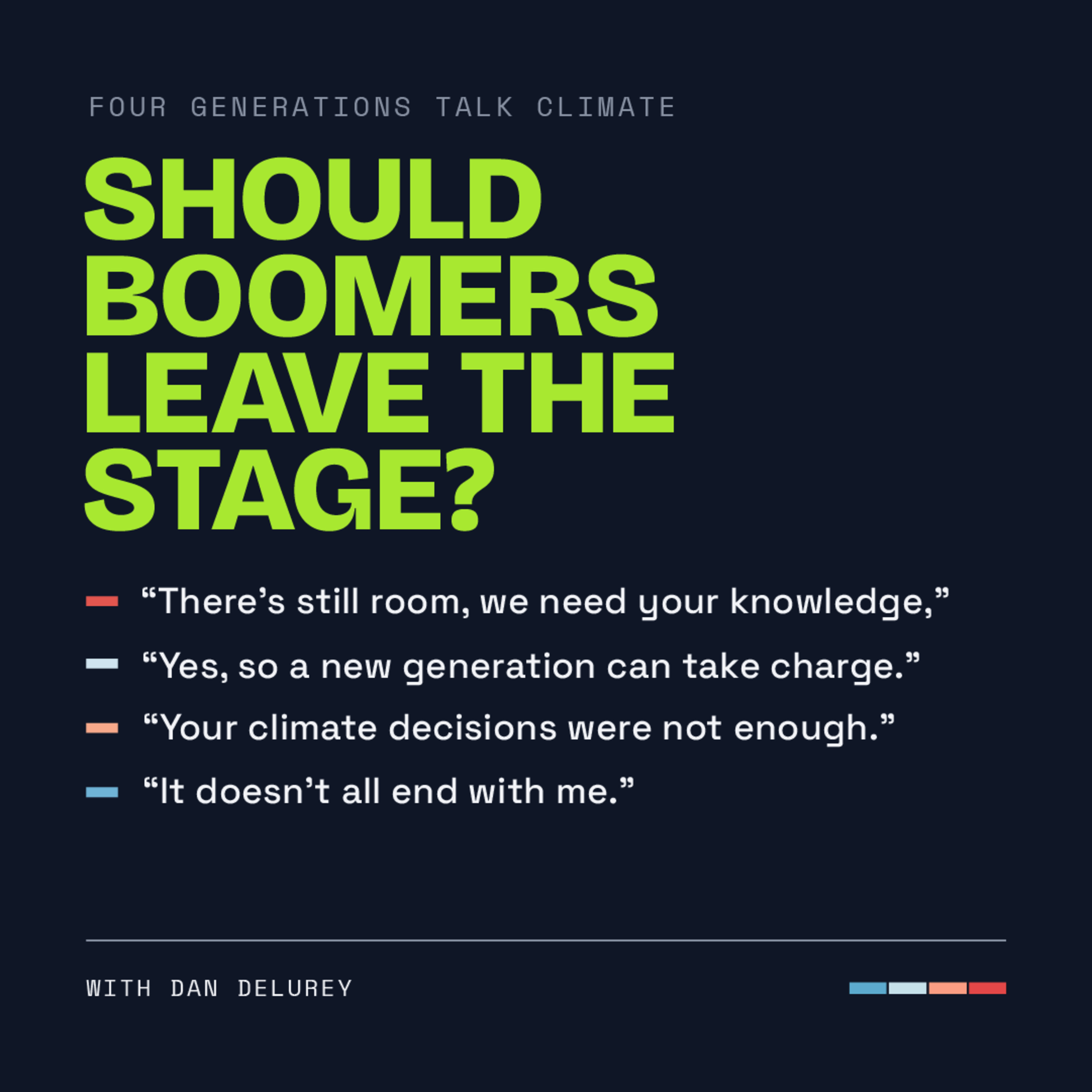 Cover art for Should Boomers Leave the Stage?