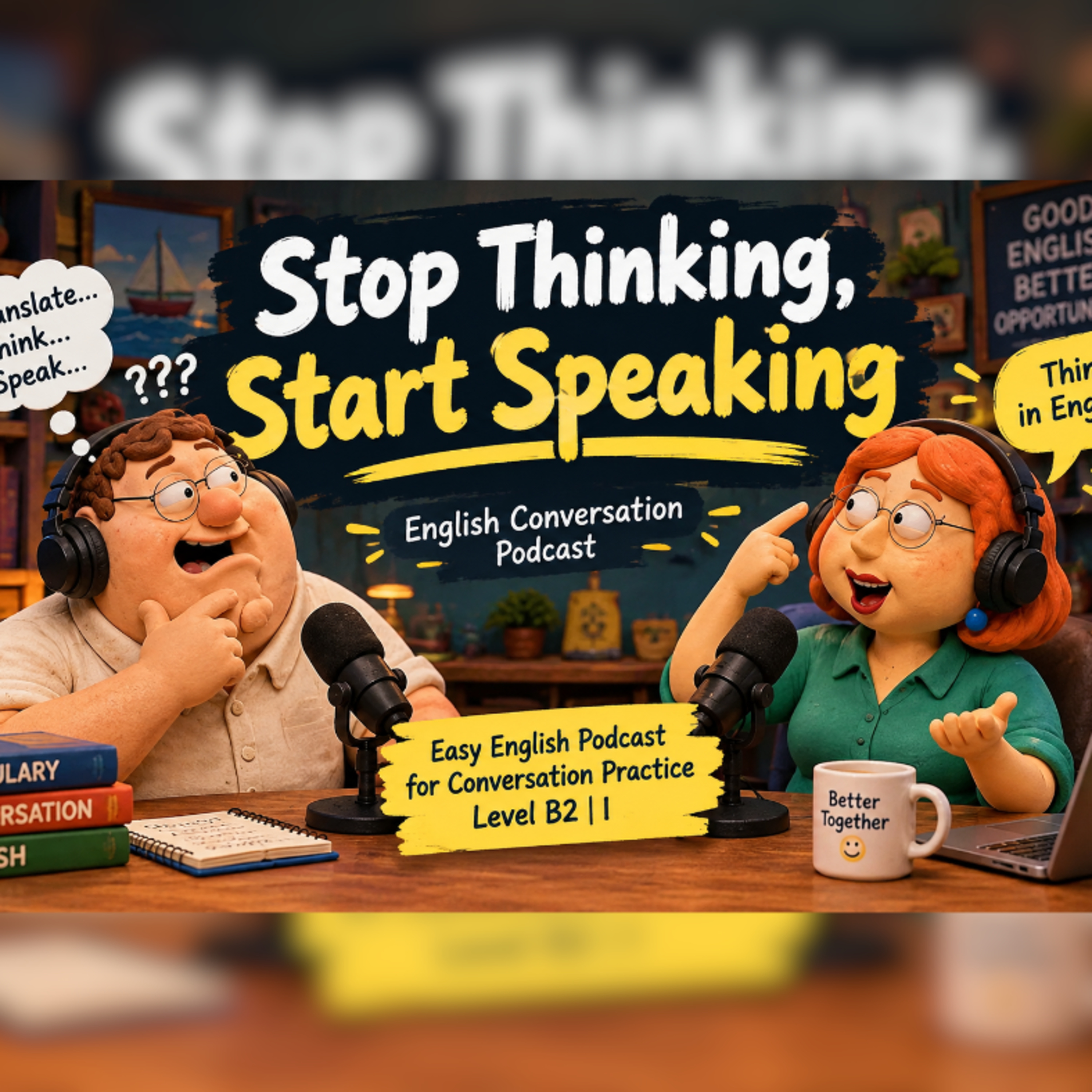 Stop Thinking Start Talking ｜ Easy English Podcast for Conversation Practice B2 ｜ Daily Life English