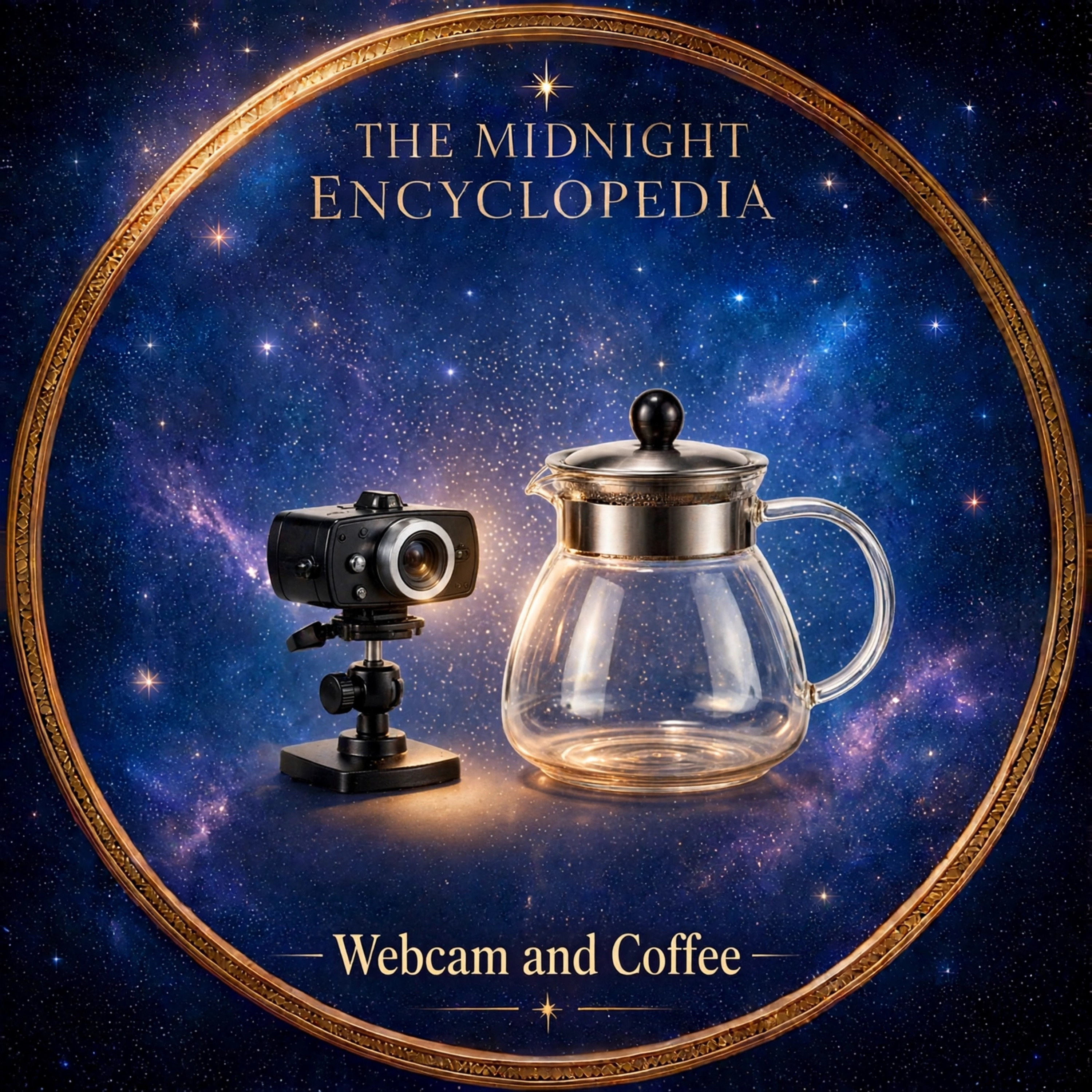 Webcam and coffee- Soft spoken bedtime learning episode artwork