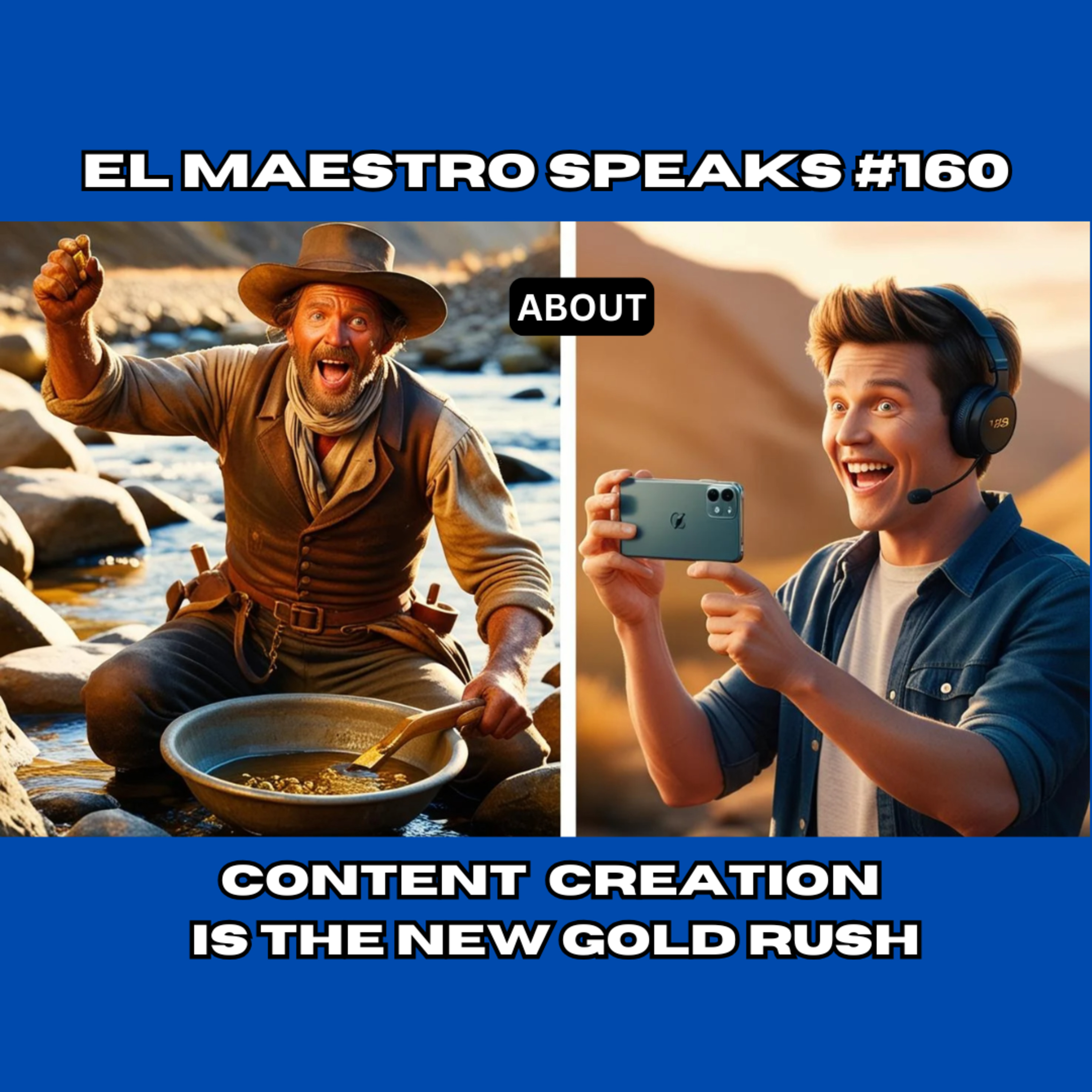 El Maestro Speaks #160 About Content Creation is the New Gold Rush episode artwork