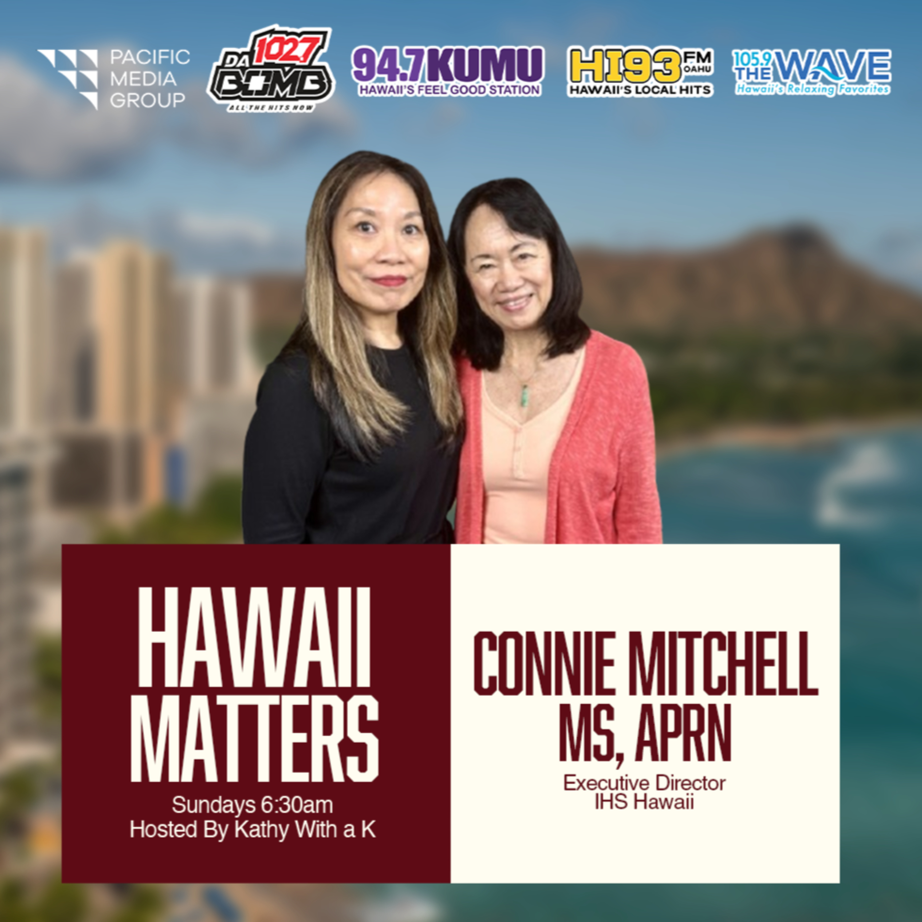 Constance "Connie" Mitchell on IHS Hawaii (2026) Hawaii Matters Institute for Human Services Unhoused Homeless Oahu Honolulu Treatment Transitional Housing episode artwork