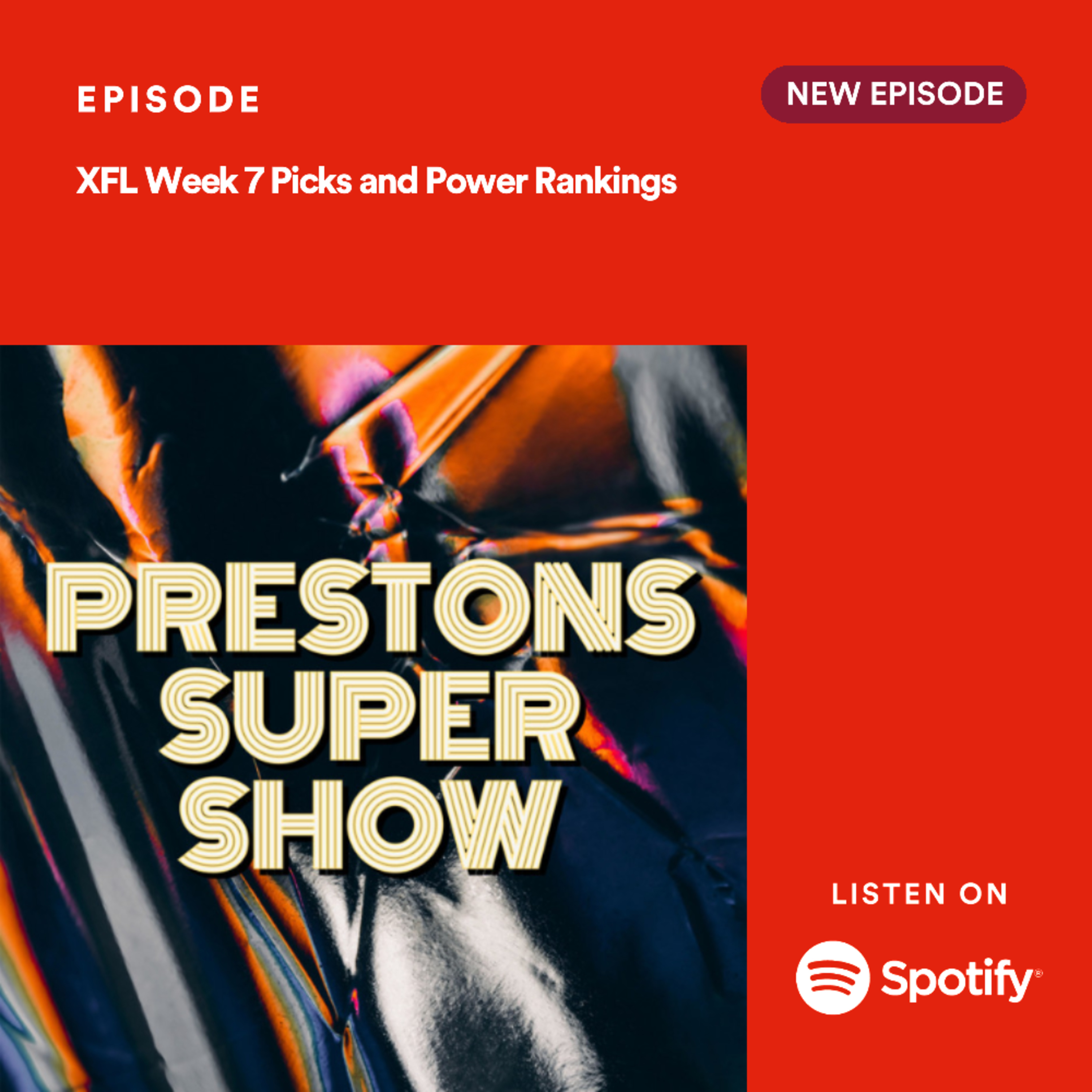 XFL Week 7 Picks and Power Rankings episode artwork