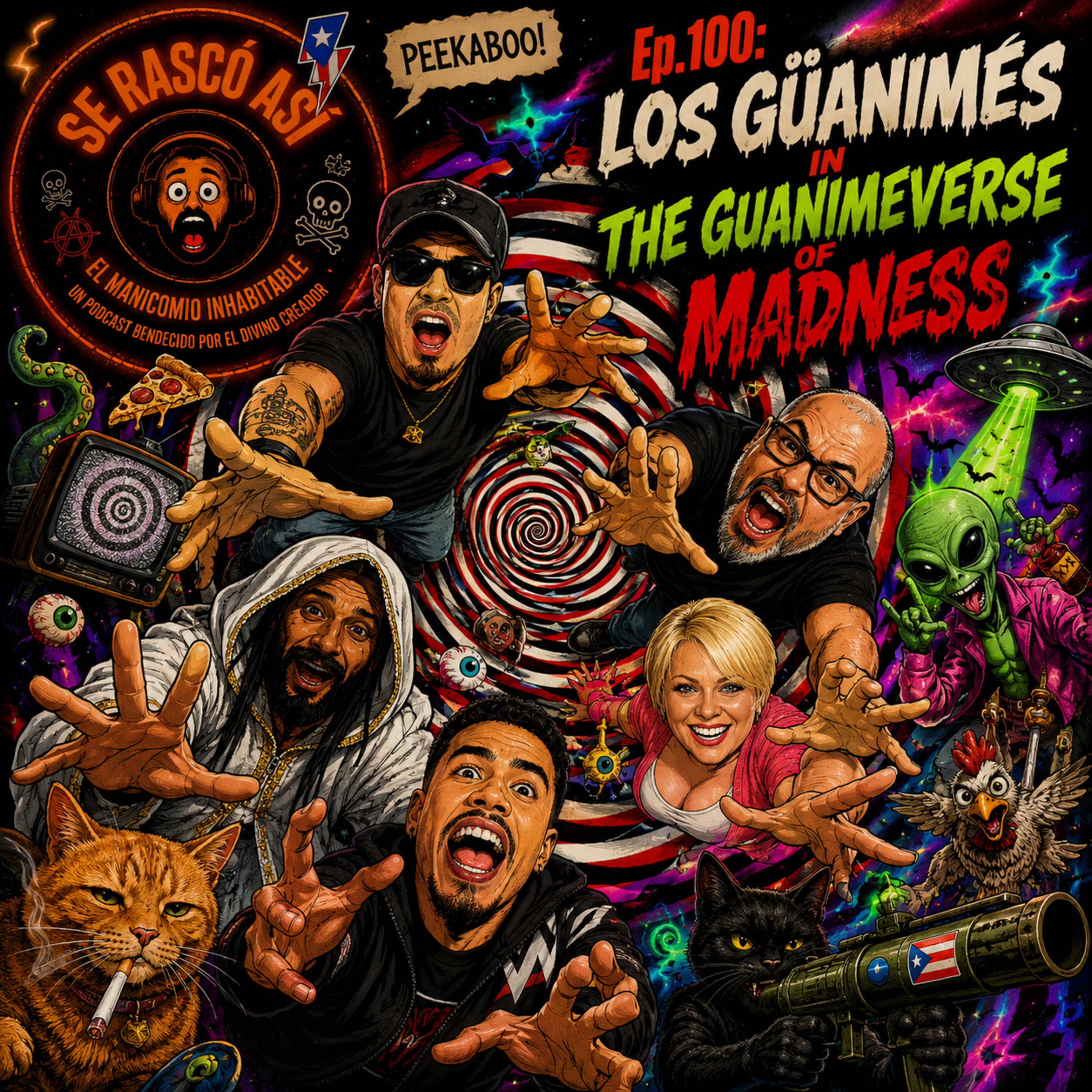 Ep.100: Los Güanimes in The GuanimeVerse of Madness episode artwork