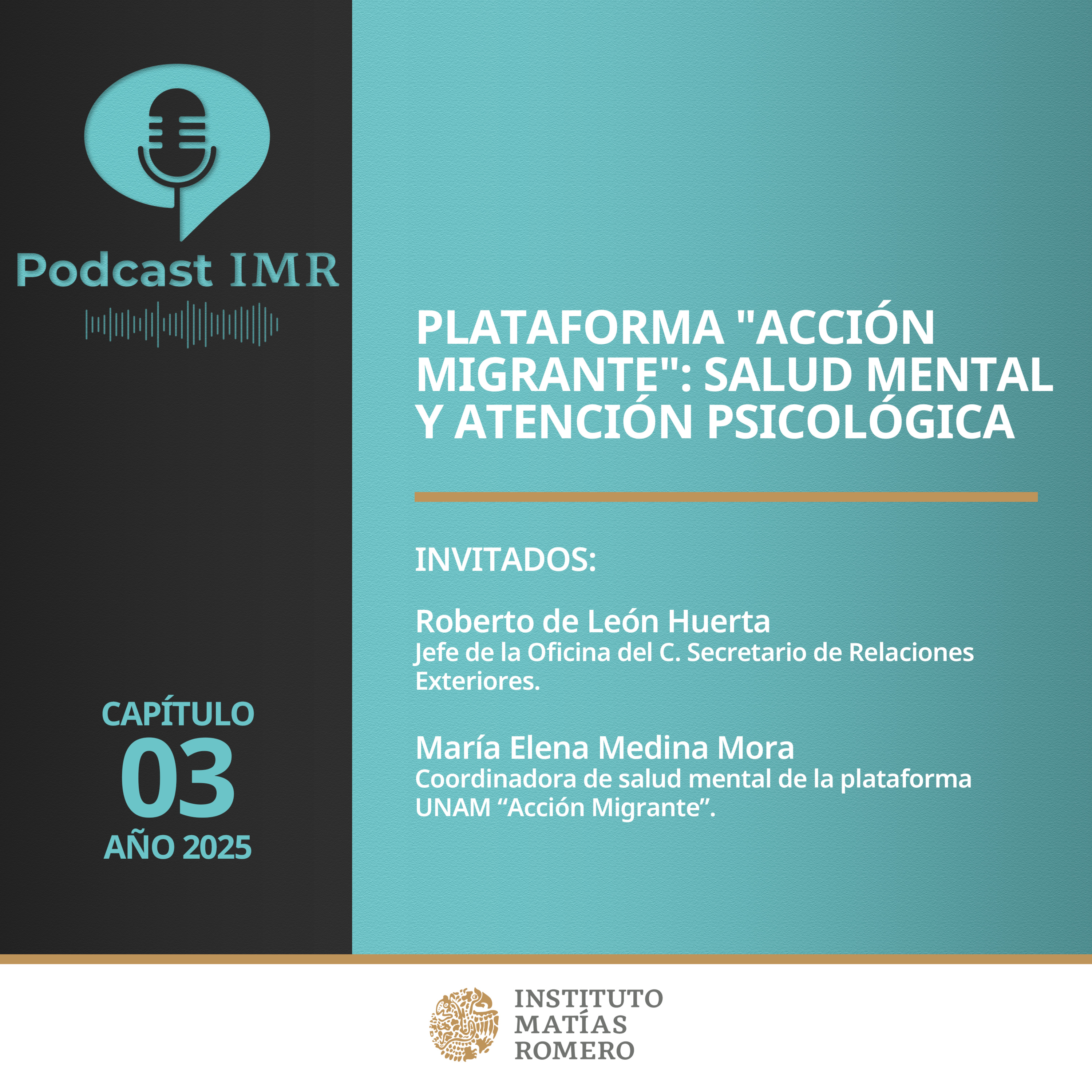 Podcast IMR - Plataforma "Acción Migrante": salud mental y atención psicológica