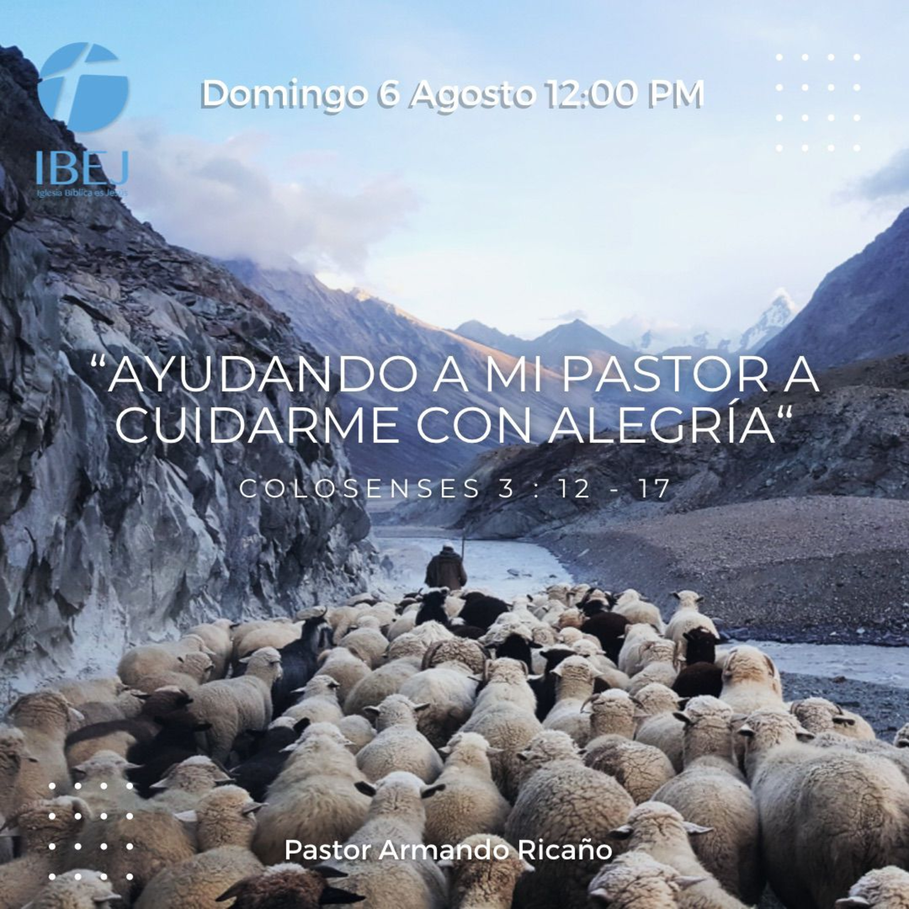 Predicación dominical: "Ayudando a mi Pastor a cuidarme con alegría" episode artwork