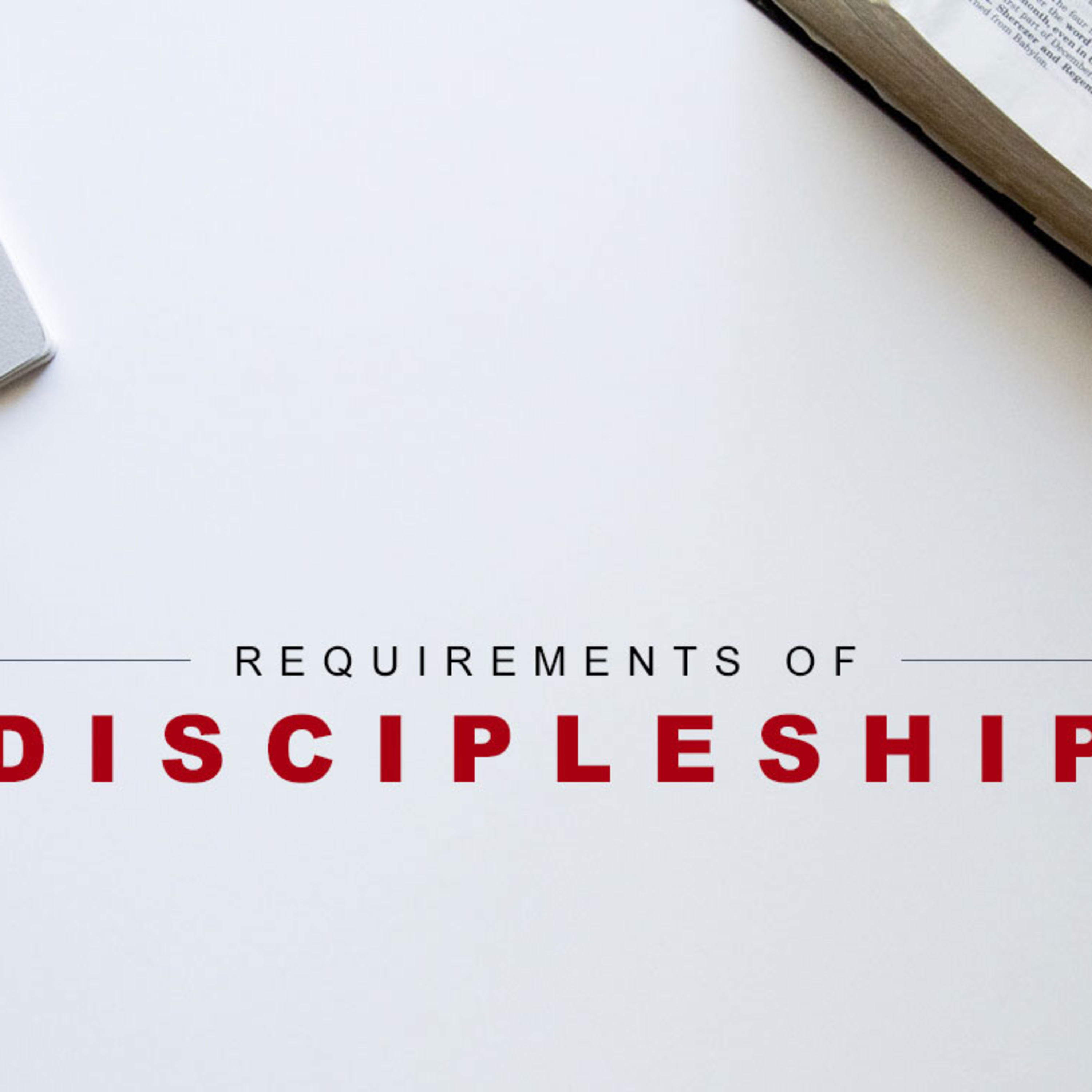 Requirements of Discipleship episode artwork