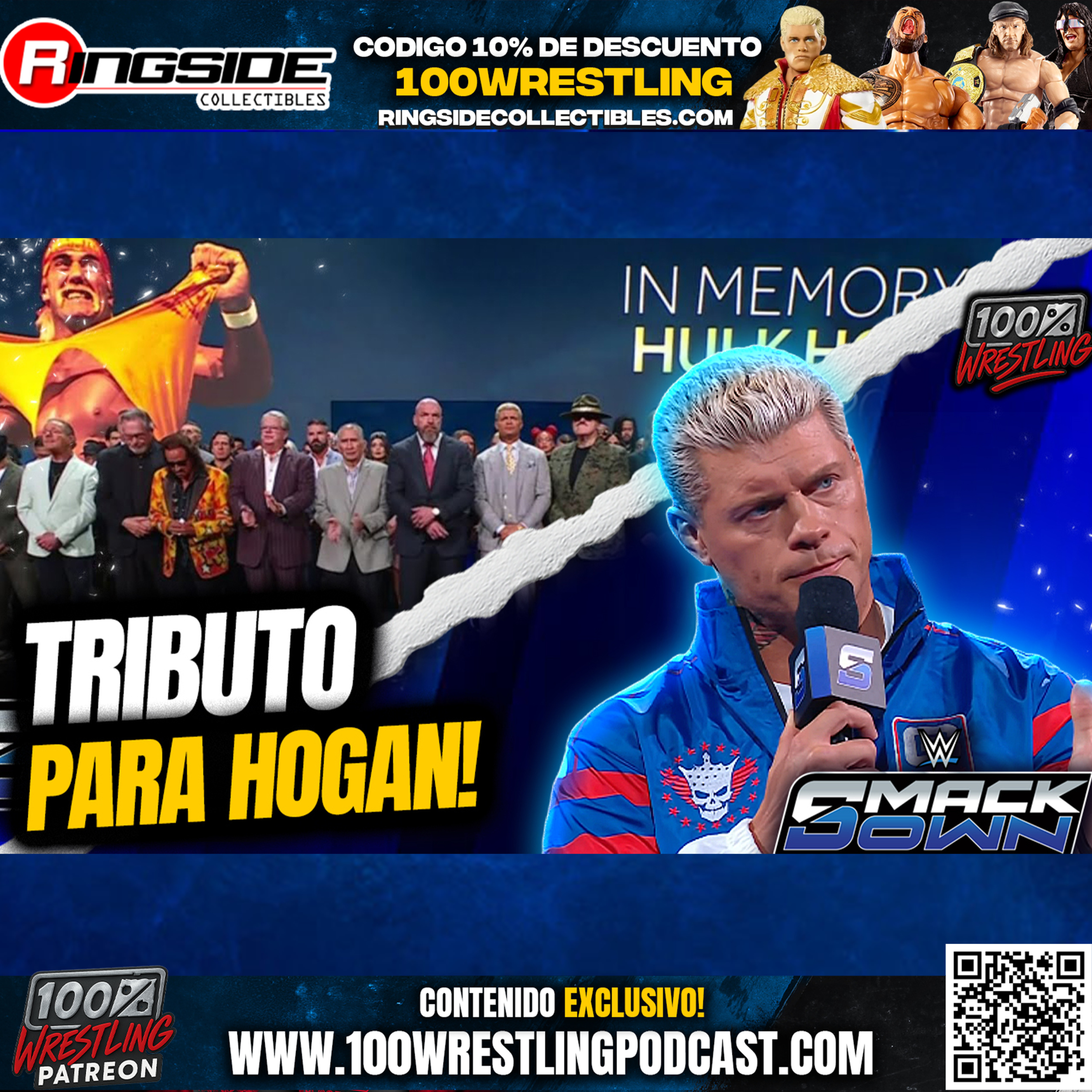 Despedida a una leyenda: WWE honra a Hulk Hogan en SmackDown