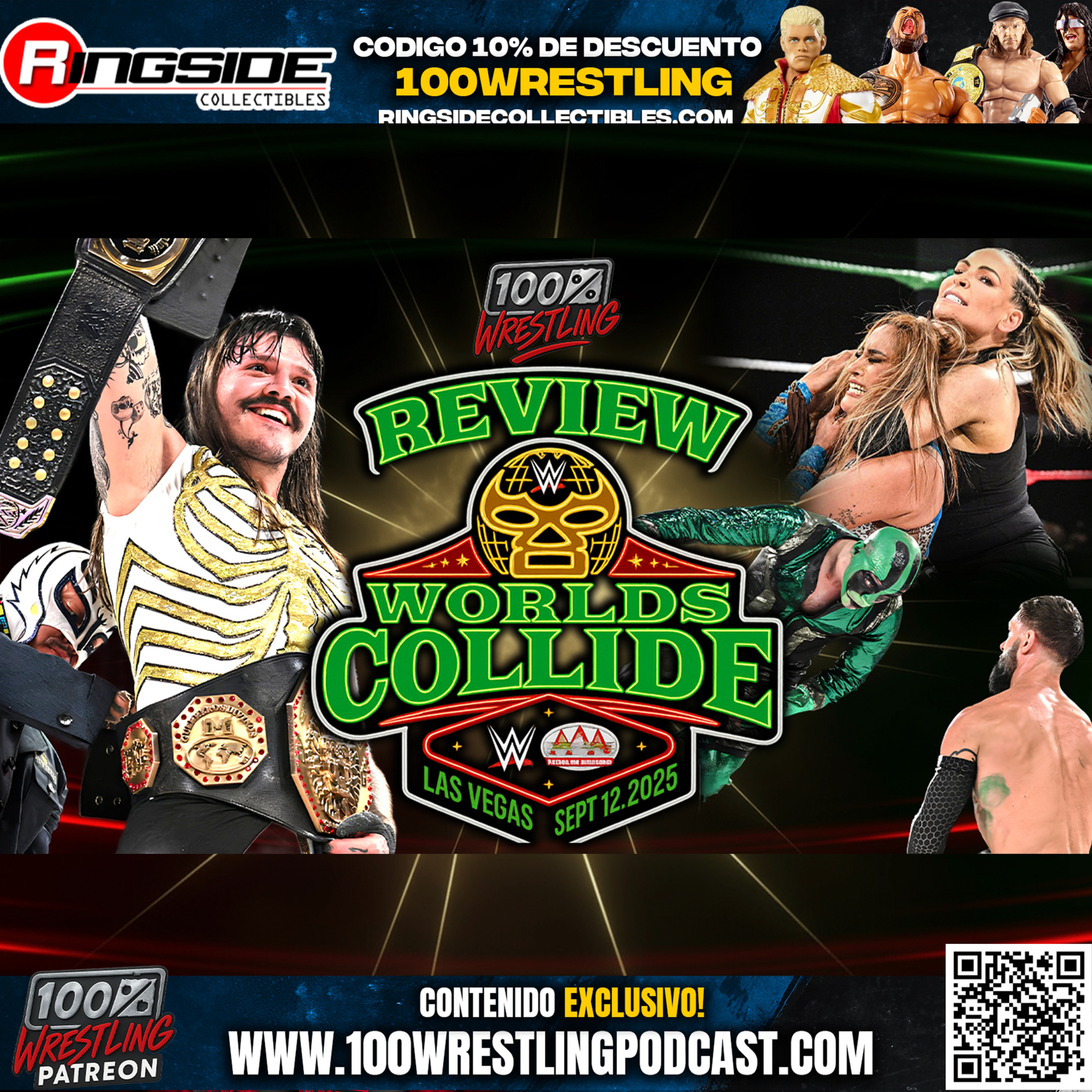 WWE x AAA Worlds Collide 2025: Dominik Mysterio NUEVO MEGA CAMPEÓN