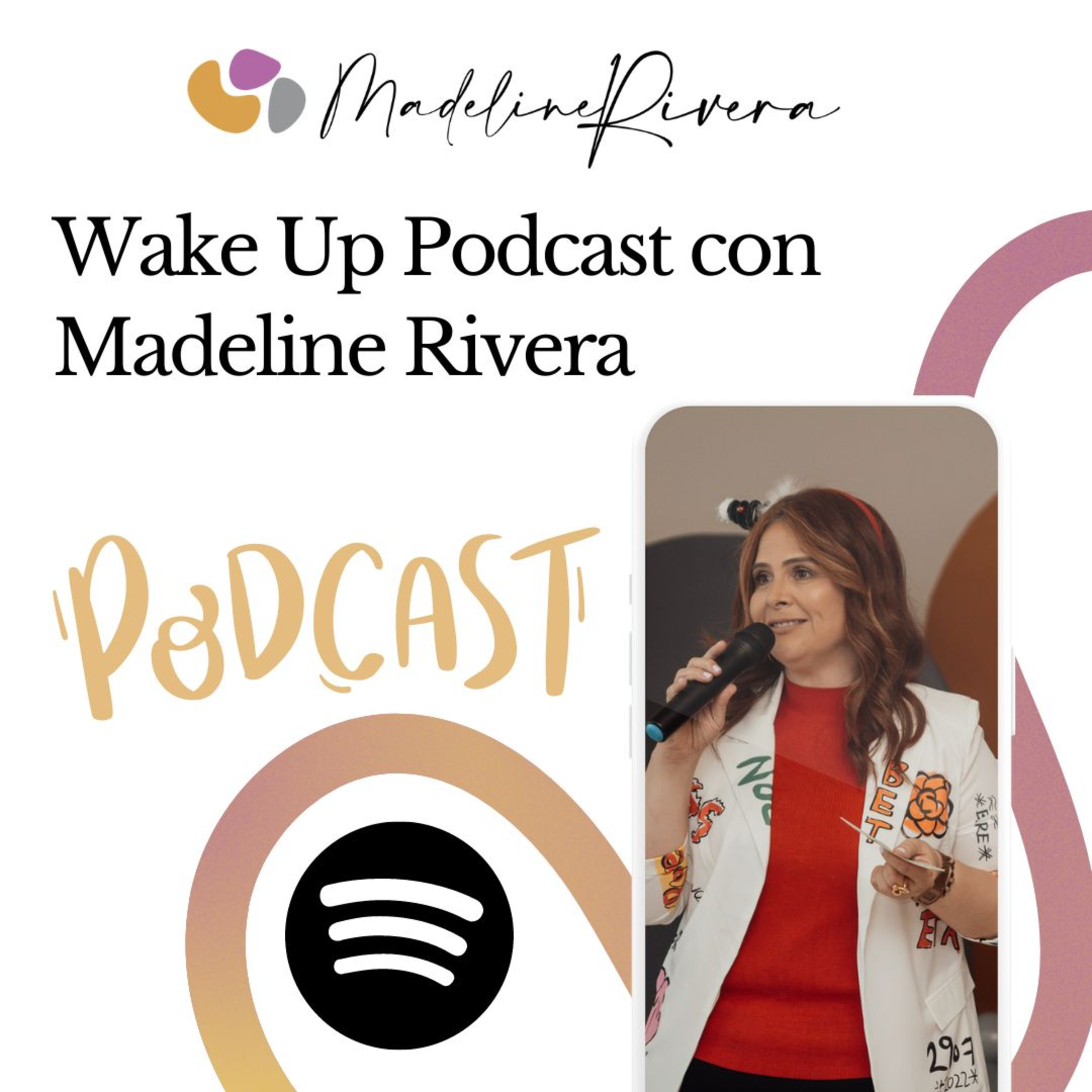 Portada de Wake Up! podcast con Madeline Rivera