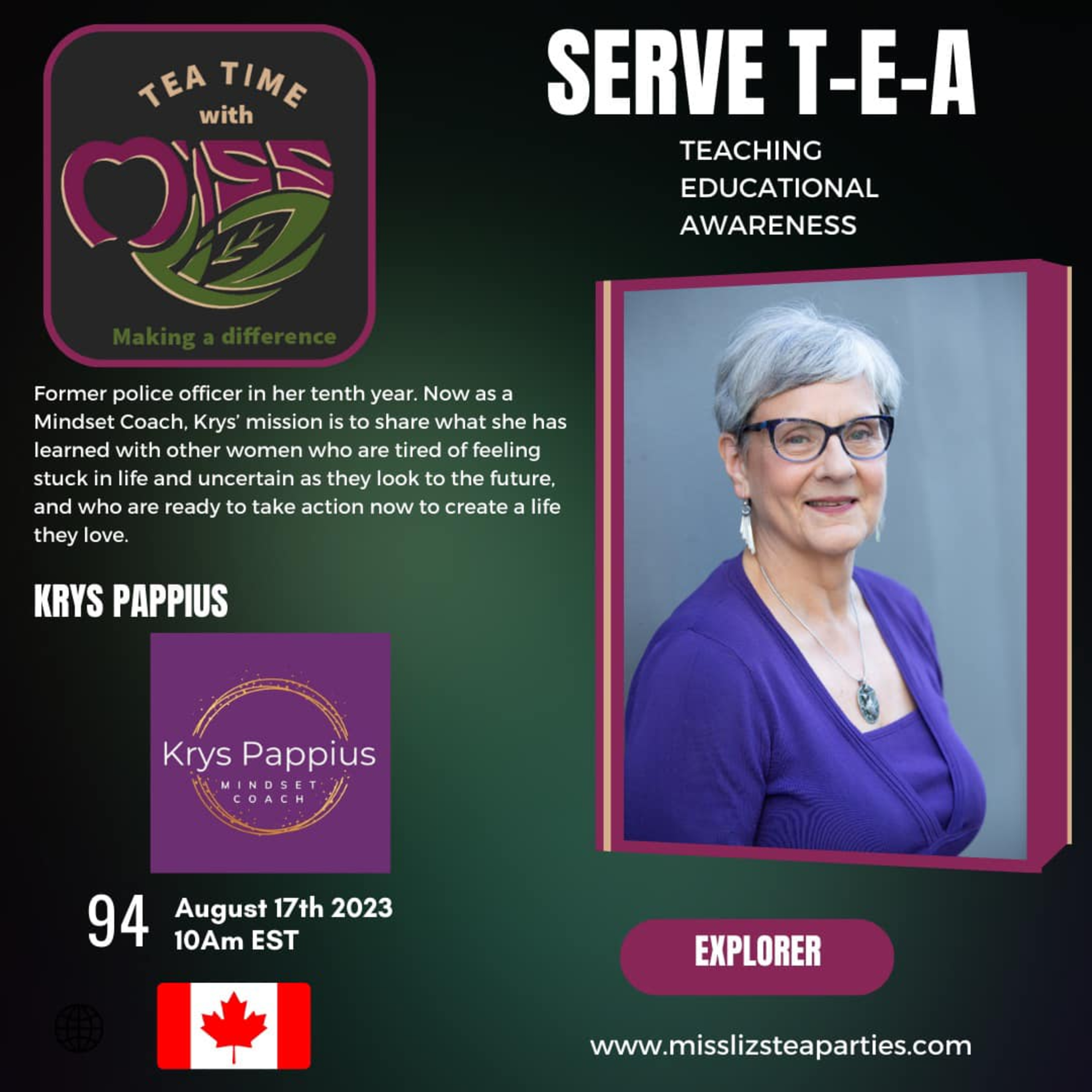 Teatime with Miss Liz