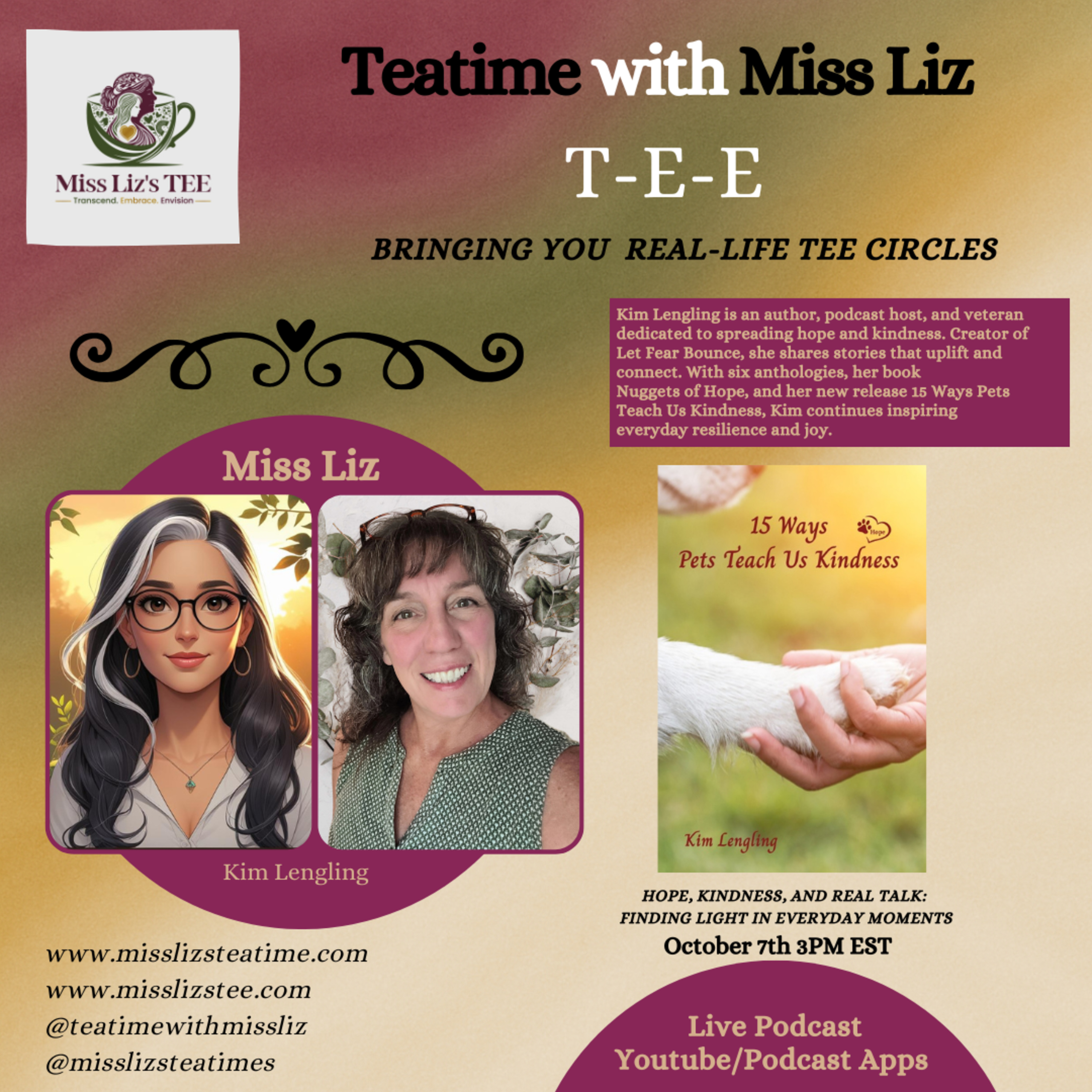 Miss Liz's Serves Returning Guest Kim Lengling Hope, Kindness and Real Talk