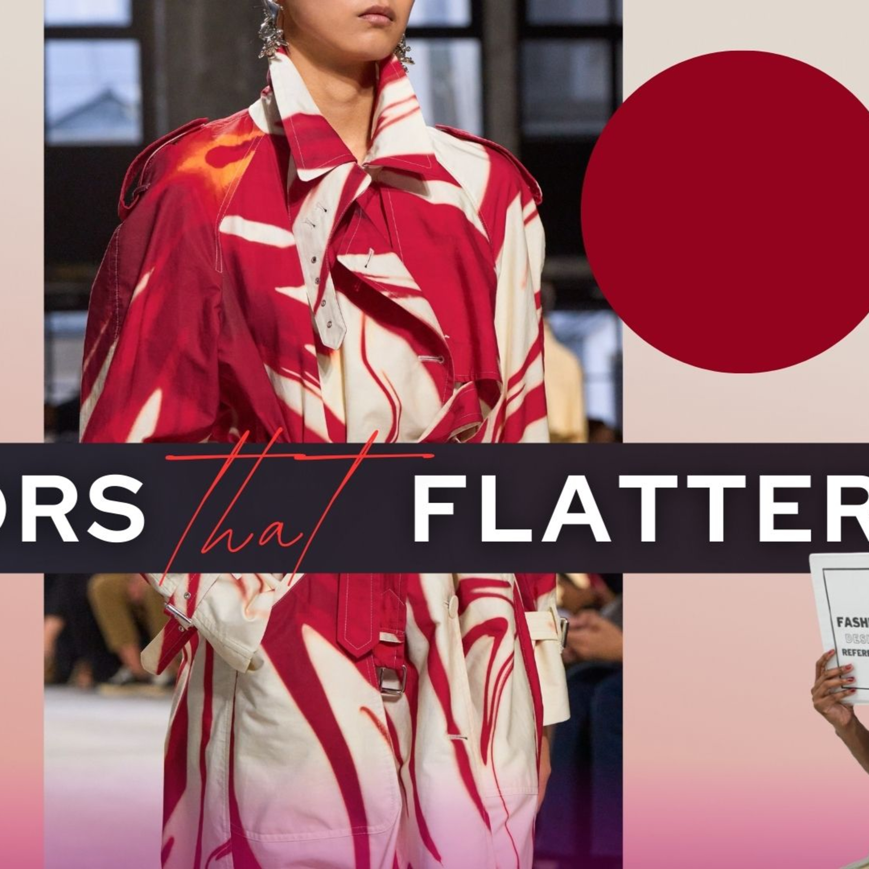 Red + Tan Statement Trench Coat Color Combos with Mikara Reid || Dries Van Noten OOTD Inspiration episode artwork