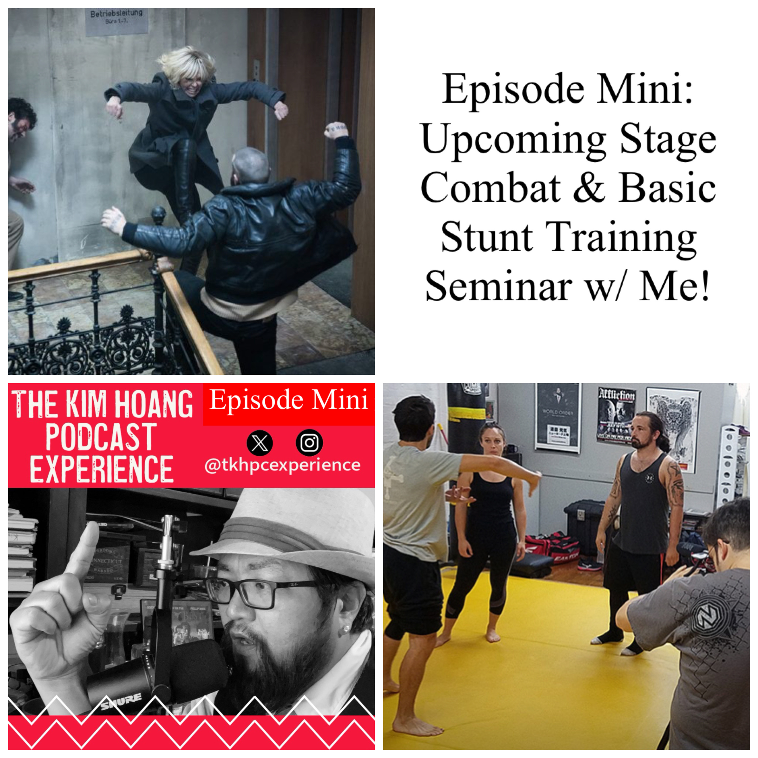 Episode Mini: Upcoming Stage Combat & Basic Stunt Training Seminar w/ Me! episode artwork