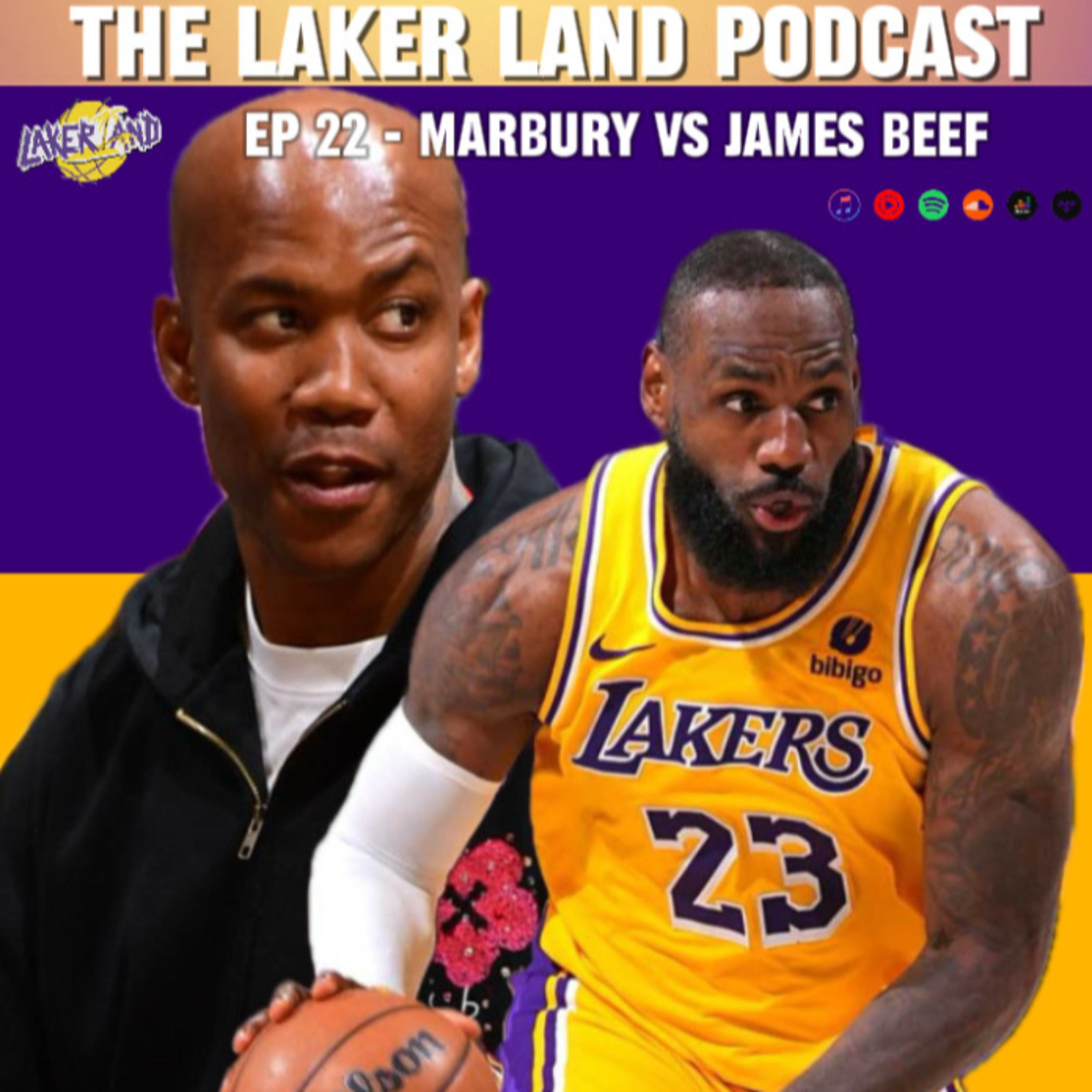 The Origin of Stephon Marbury Lebron James BEEF | Laker Land Podcast episode artwork