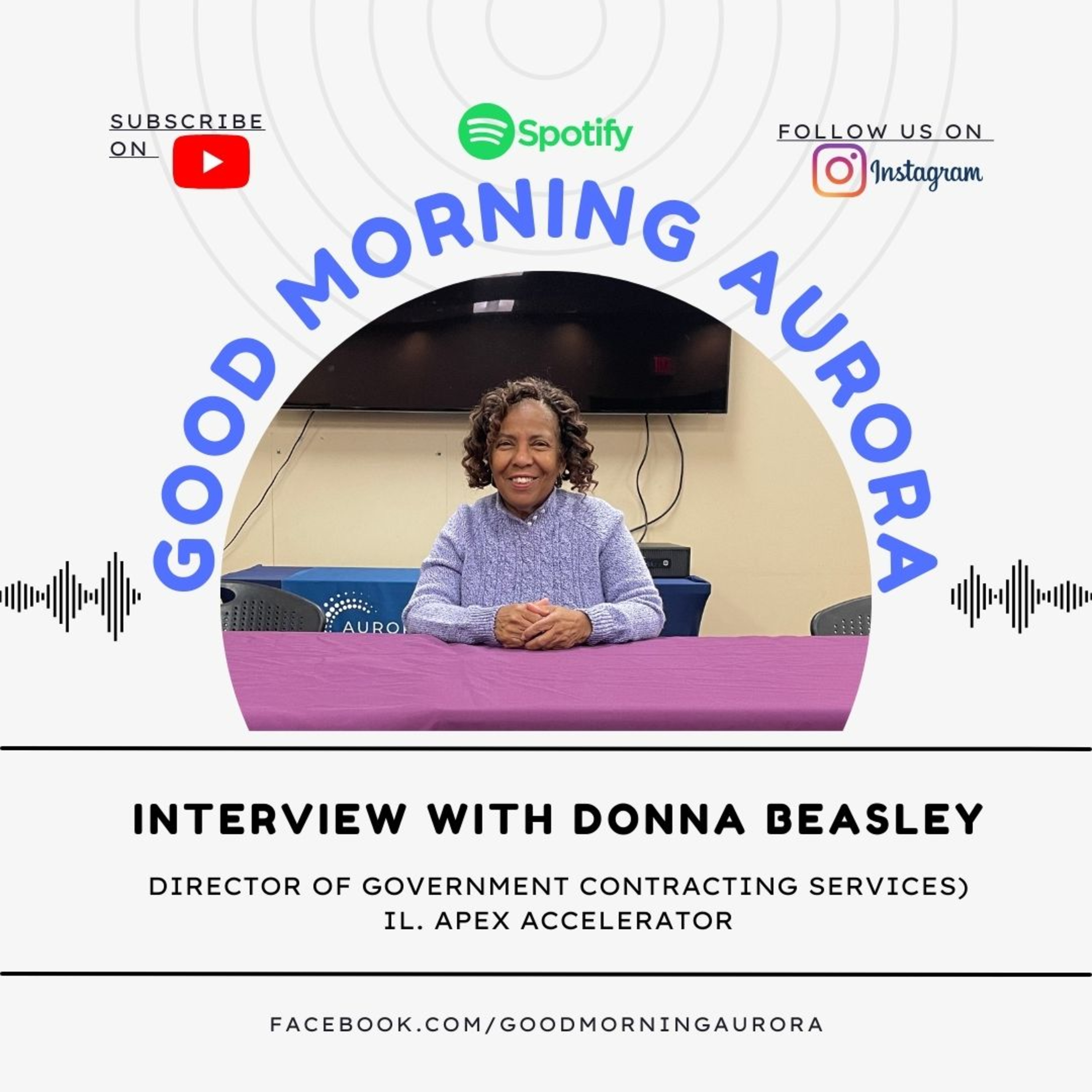 Monday | 12/18/2023 | Donna Beasley (Director of Government Contracting Services), IL. APEX Accelerator episode artwork