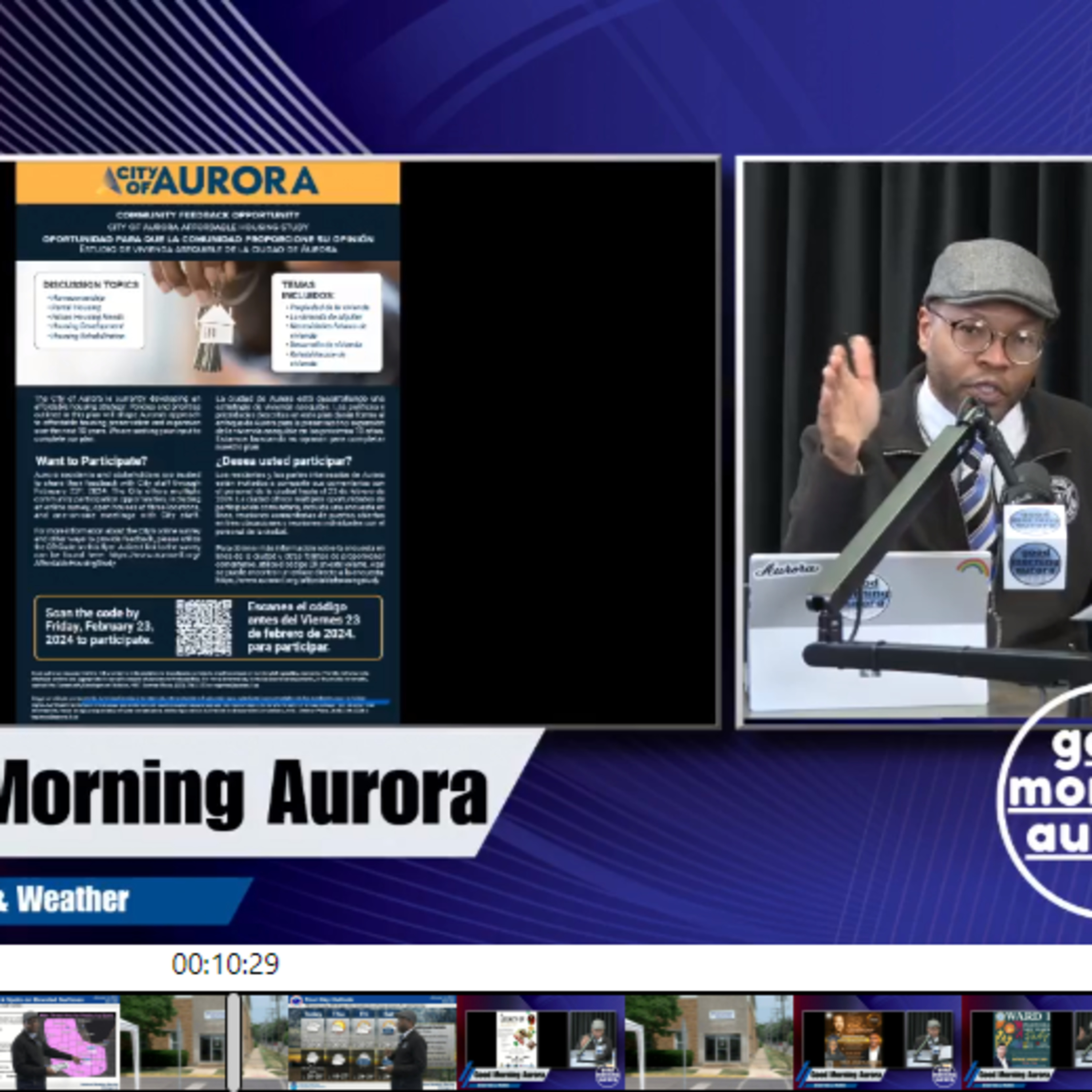 Wednesday | 1/3/2023 | City of Aurora News, Weather and Affordable Housing Study Survey episode artwork