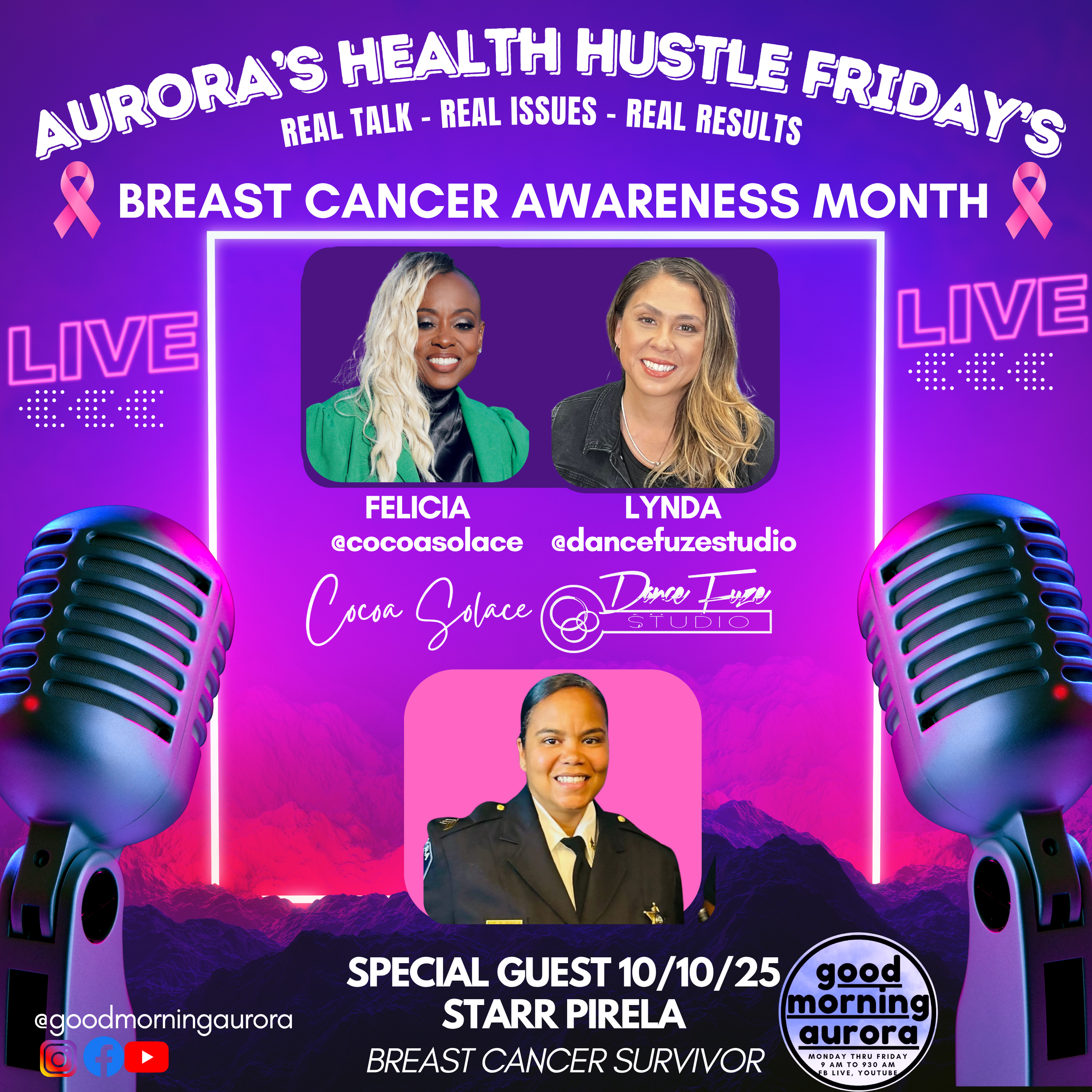 Aurora Health Hustle w/ Lynda White, Coach Felicia & Ofc. Starr Pirela! episode artwork