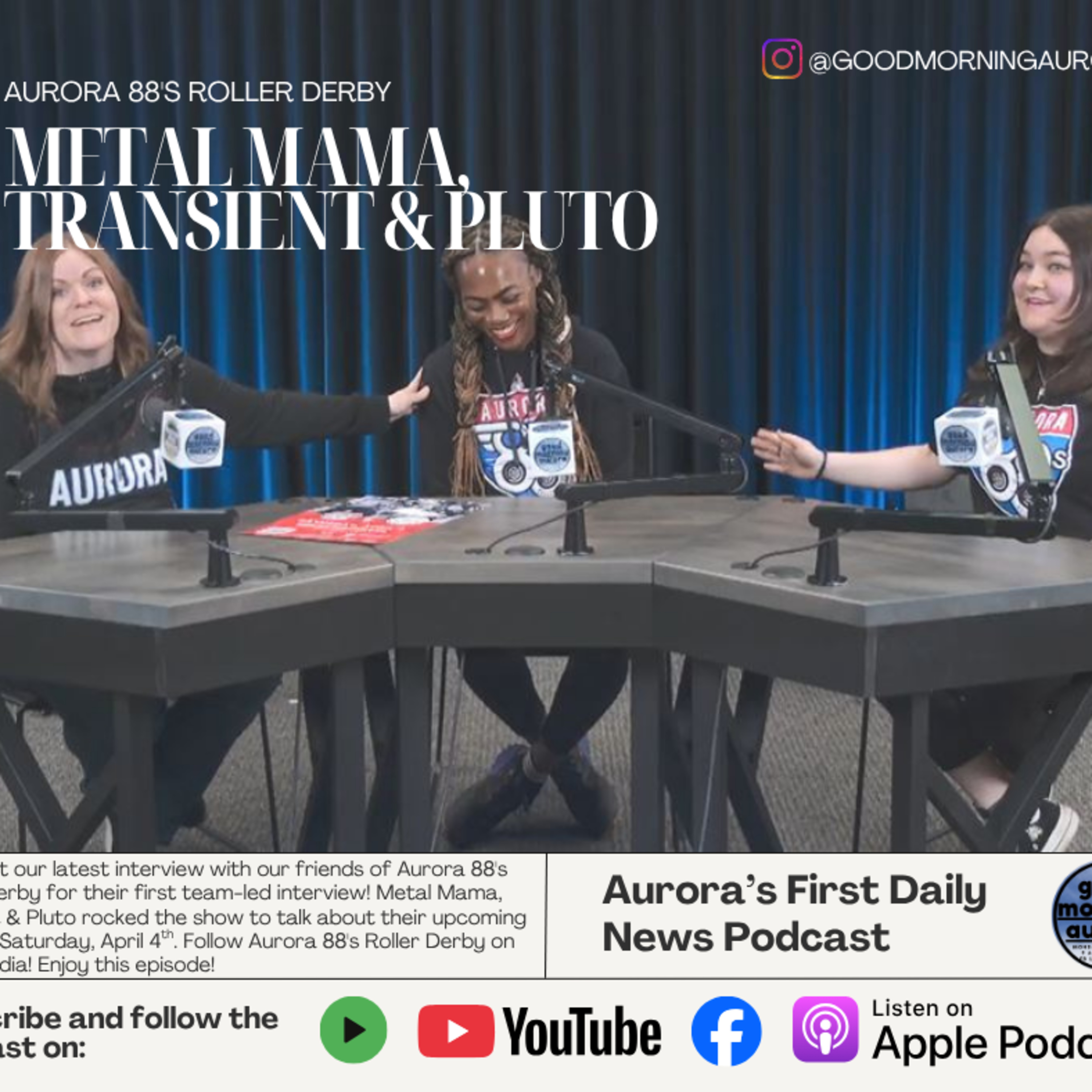 Aurora 88's Roller Derby Live on Good Morning Aurora!