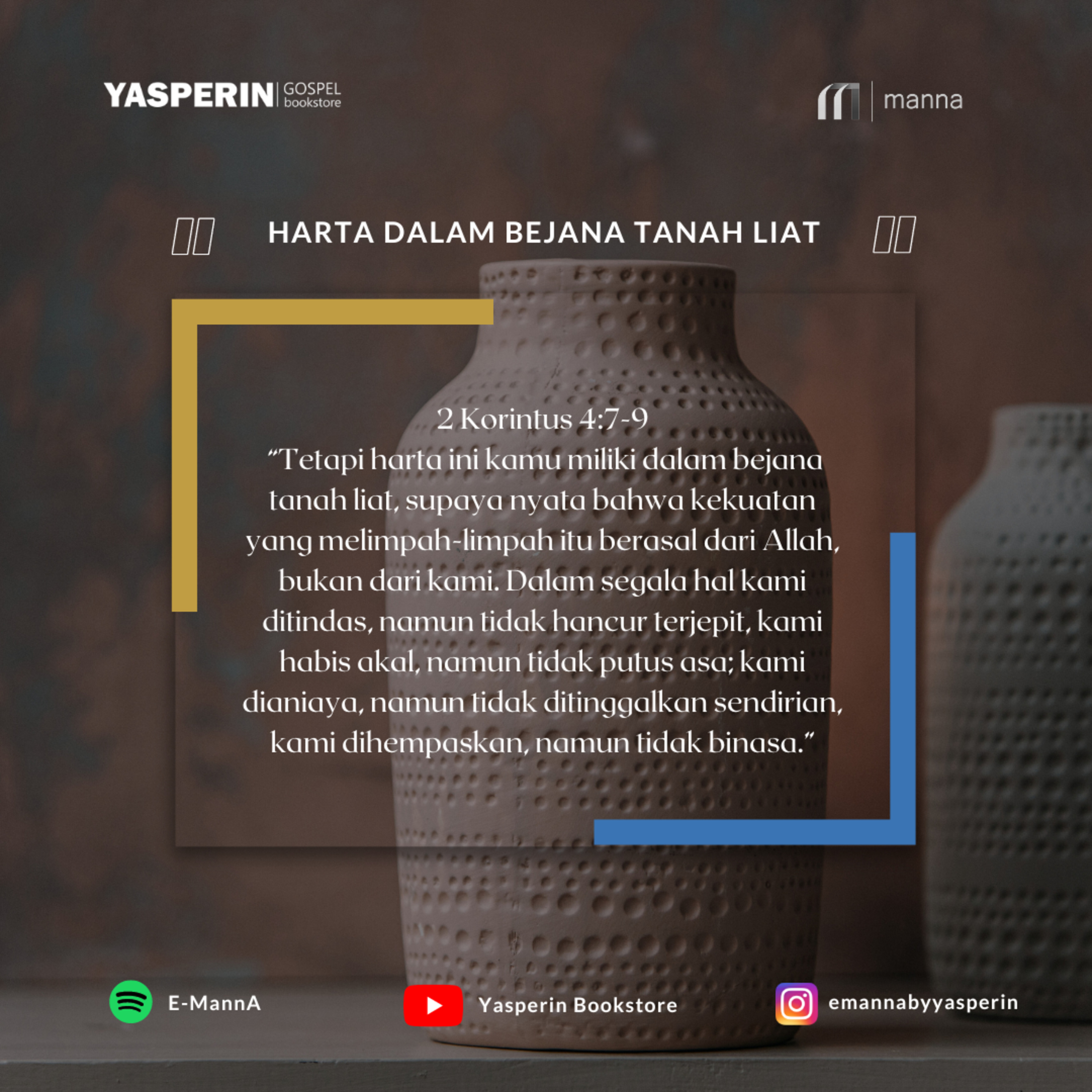 HARTA DALAM BEJANA TANAH LIAT (PODCAST)