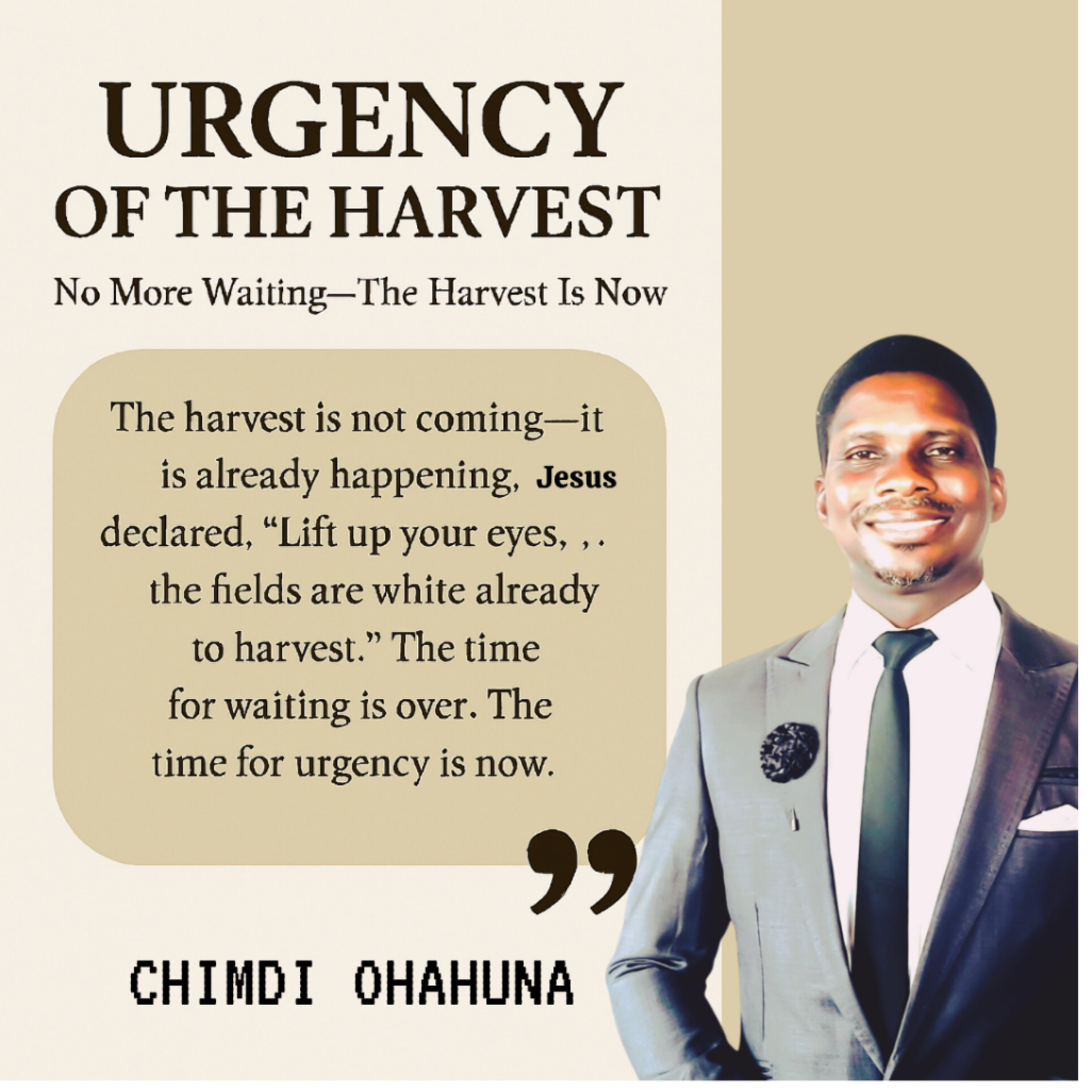 THE HARVESTER: Jesus Wasn’t Patient with the Times, Why Are We?
  episode artwork