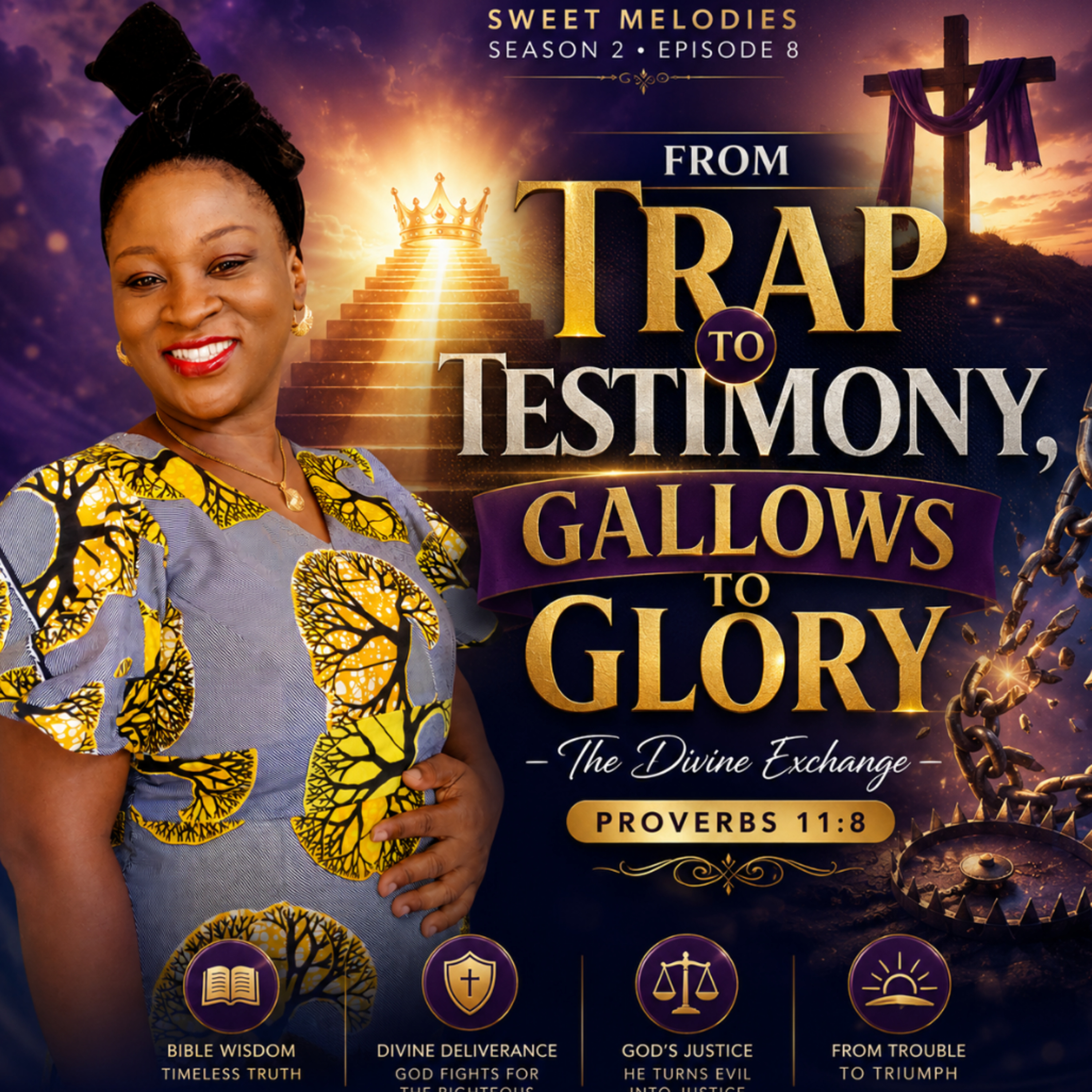 FROM TRAP TO TESTIMONY, GALLOWS TO GLORY- The Divine Exchange Proverbs 11:8 episode artwork