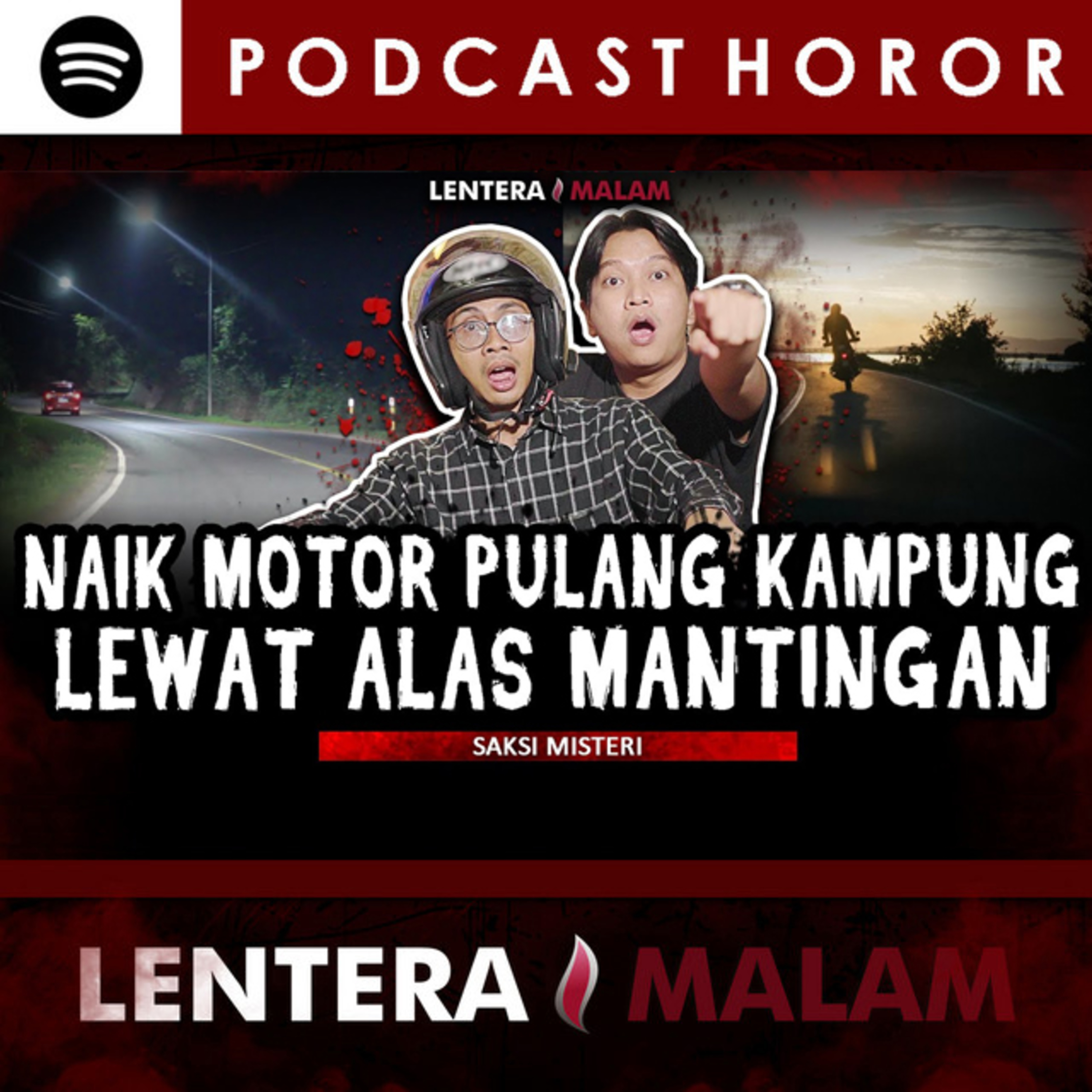 621-PRIA INI NAEK MOTOR SENDIRIAN LEWAT ALAS MANTINGAN JAM 12 MALAM 😱