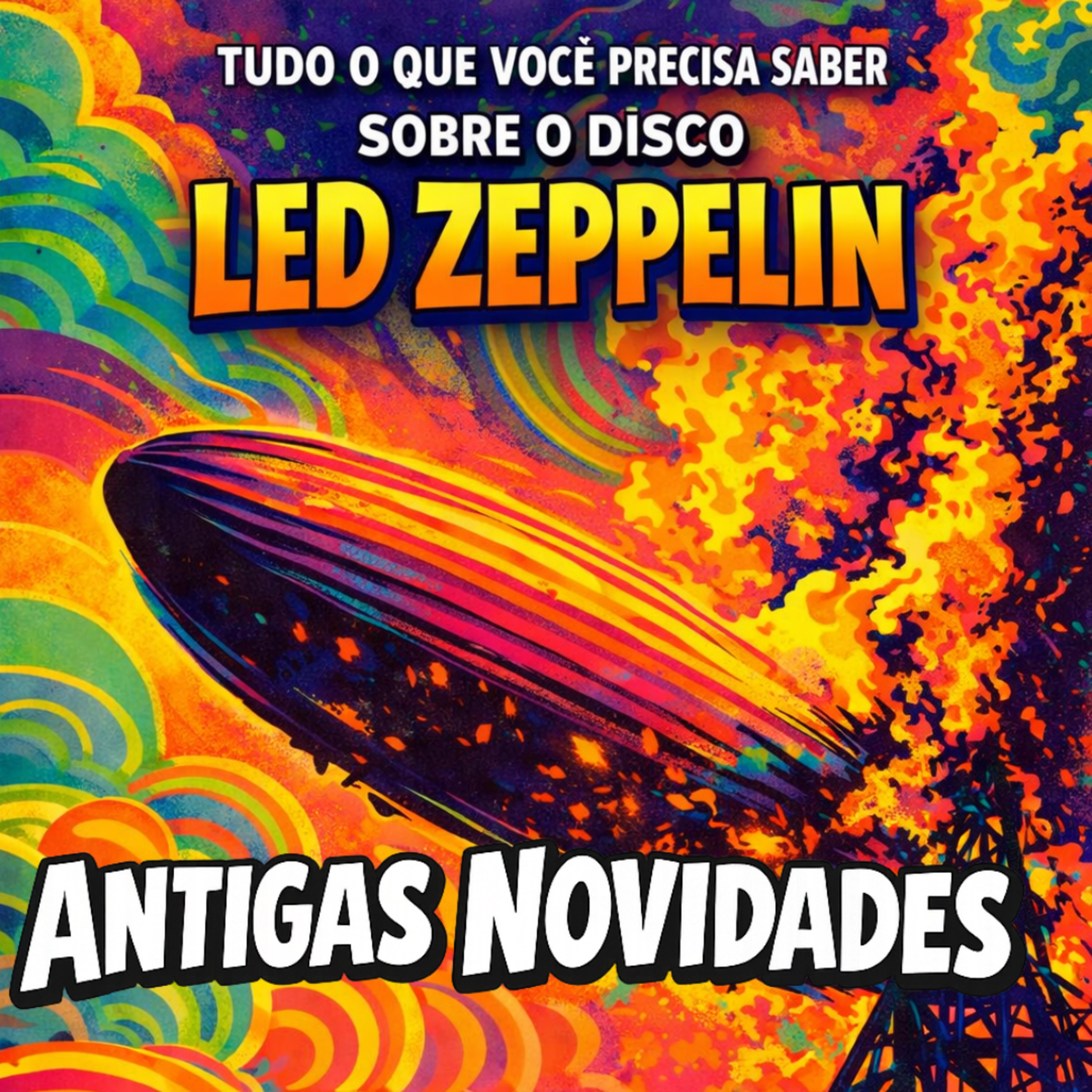 #444 Led Zeppelin: tudo o que você precisa saber sobre o disco de estreia! Primeiro livro oficial do Antigas Novidades!  episode artwork