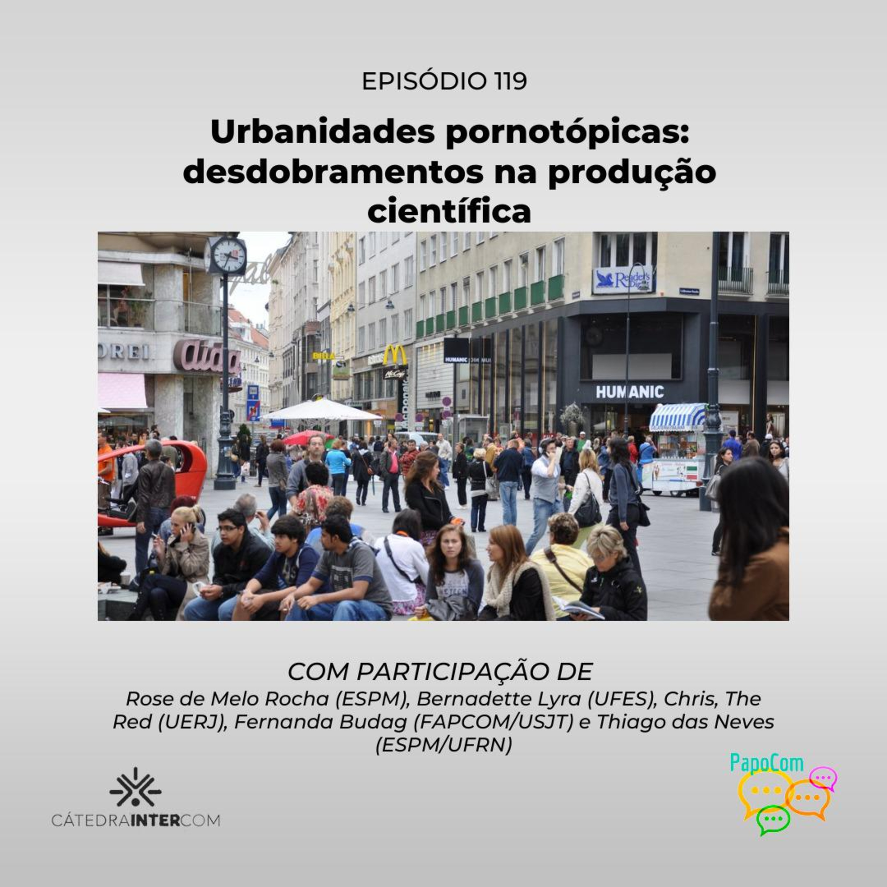 PapoCom #119 - Urbanidades pornotópicas: desdobramentos na produção científica (Cátedra Intercom) episode artwork