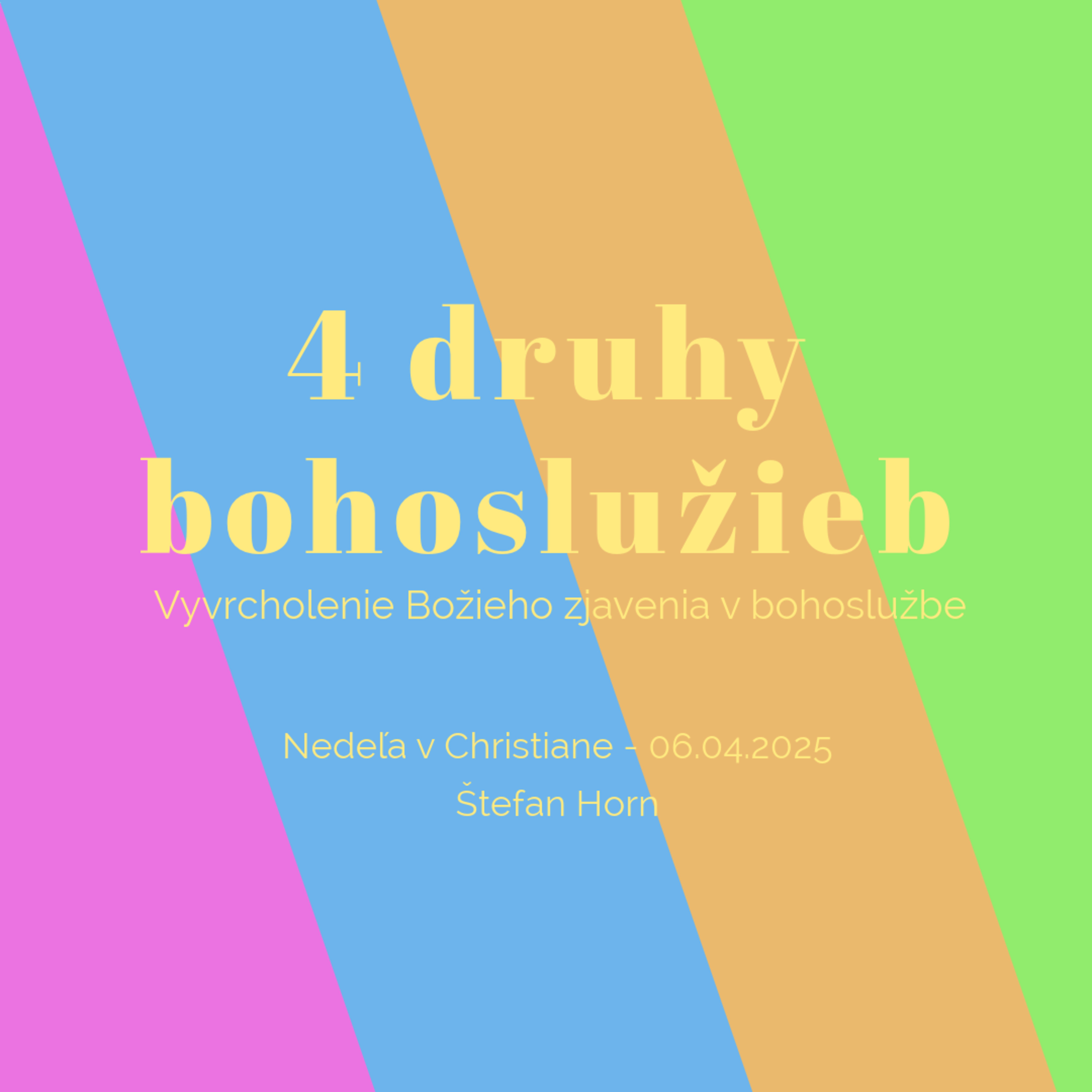 4 druhy bohoslužieb - Štefan Horn episode artwork